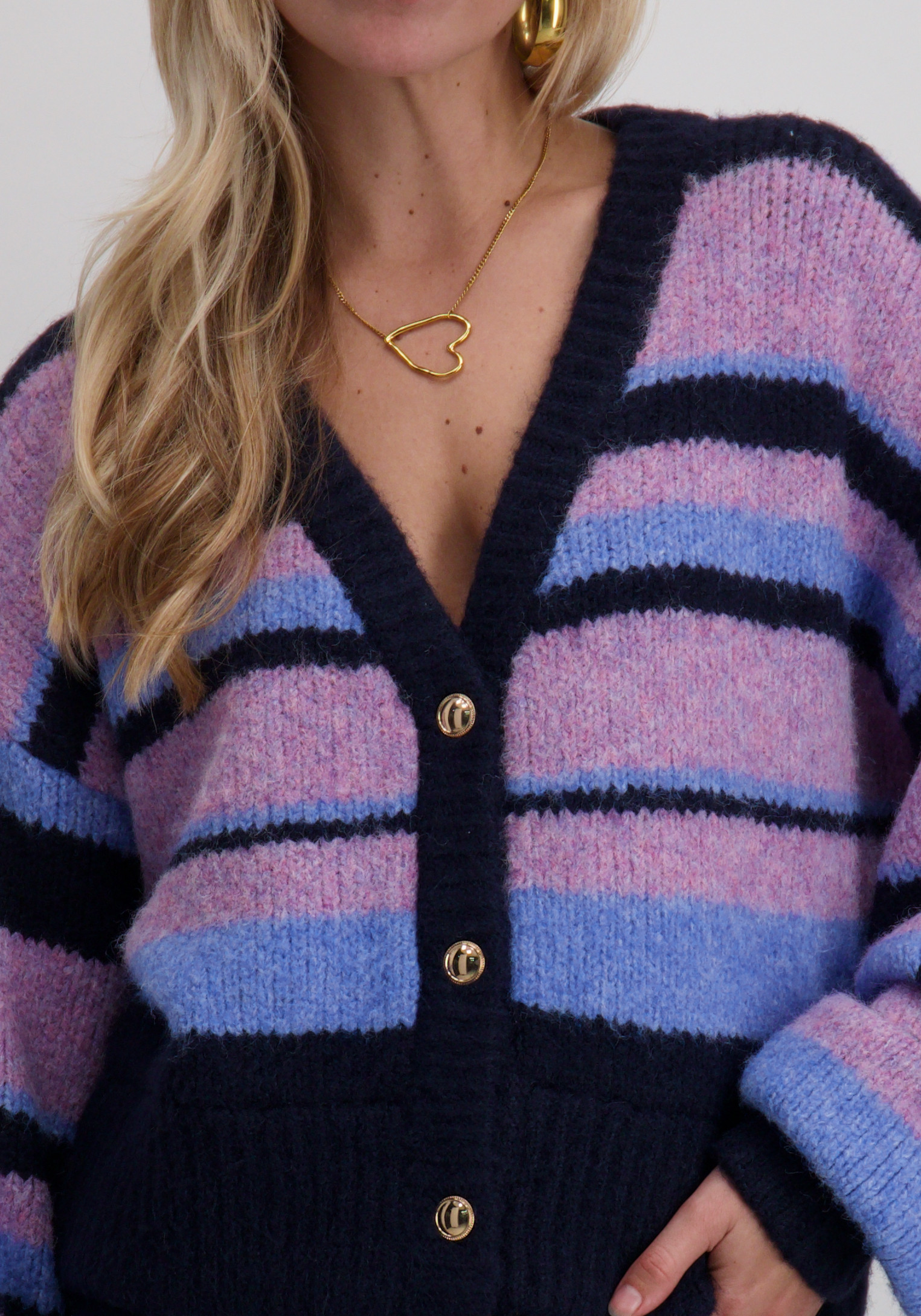 Harper & Yve Vest Noor DW25W811 Blauw