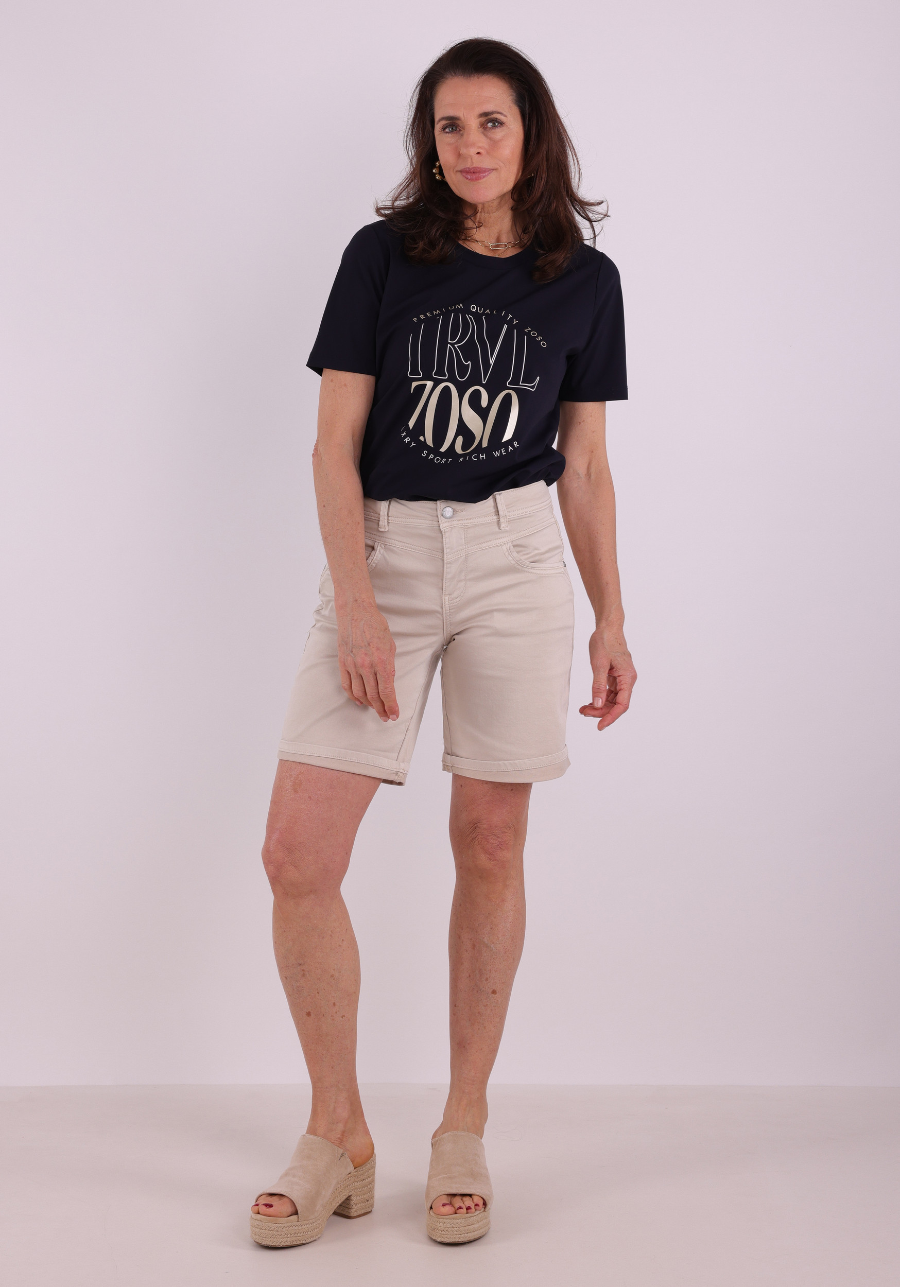 Zoso T-shirt 261Selma Donker blauw