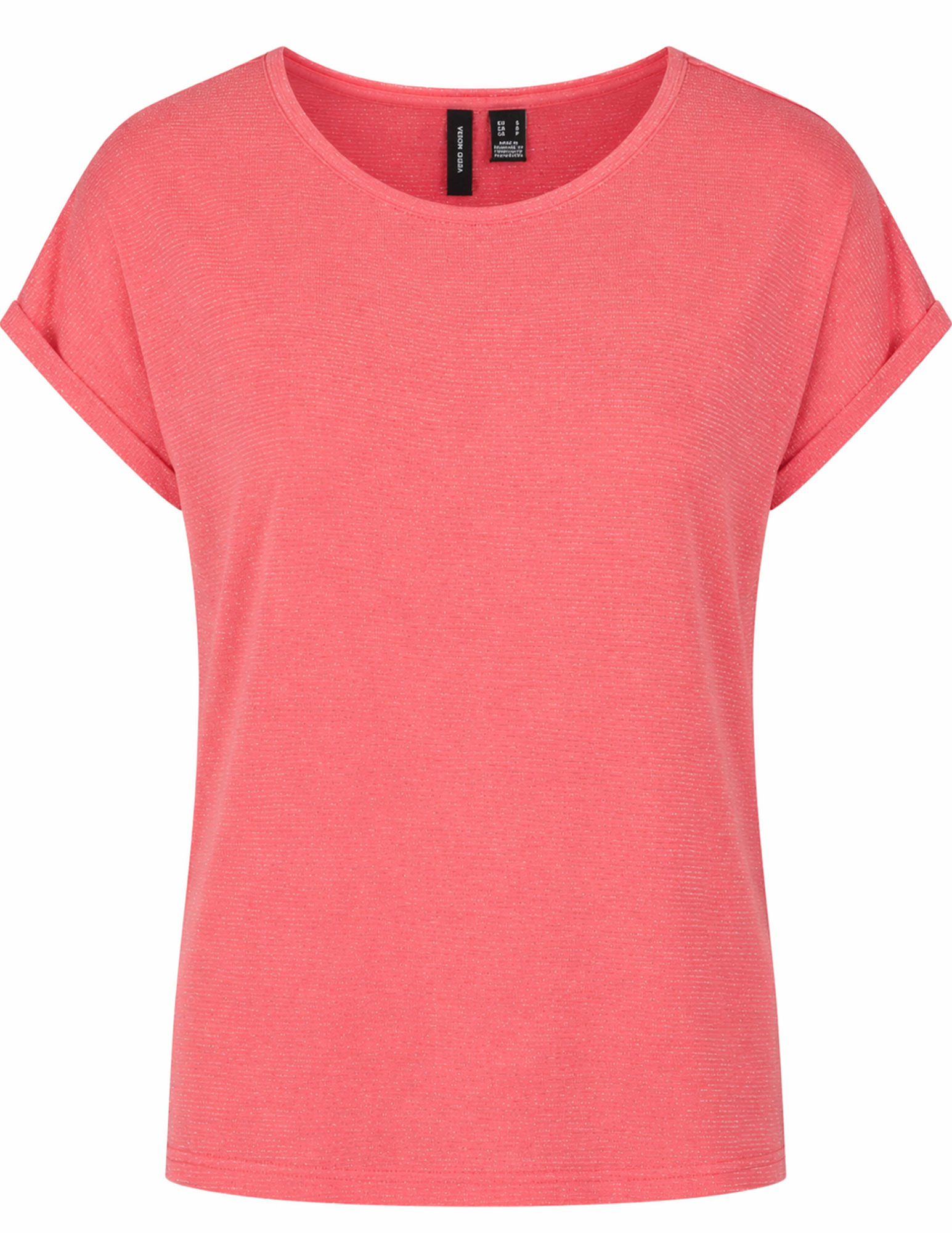VERO MODA T-shirt Lava glitter 10250488 Koraal