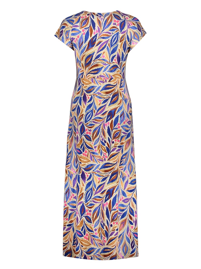 Geisha Lange jurk all-over print 67423-60 JANE Turquoise