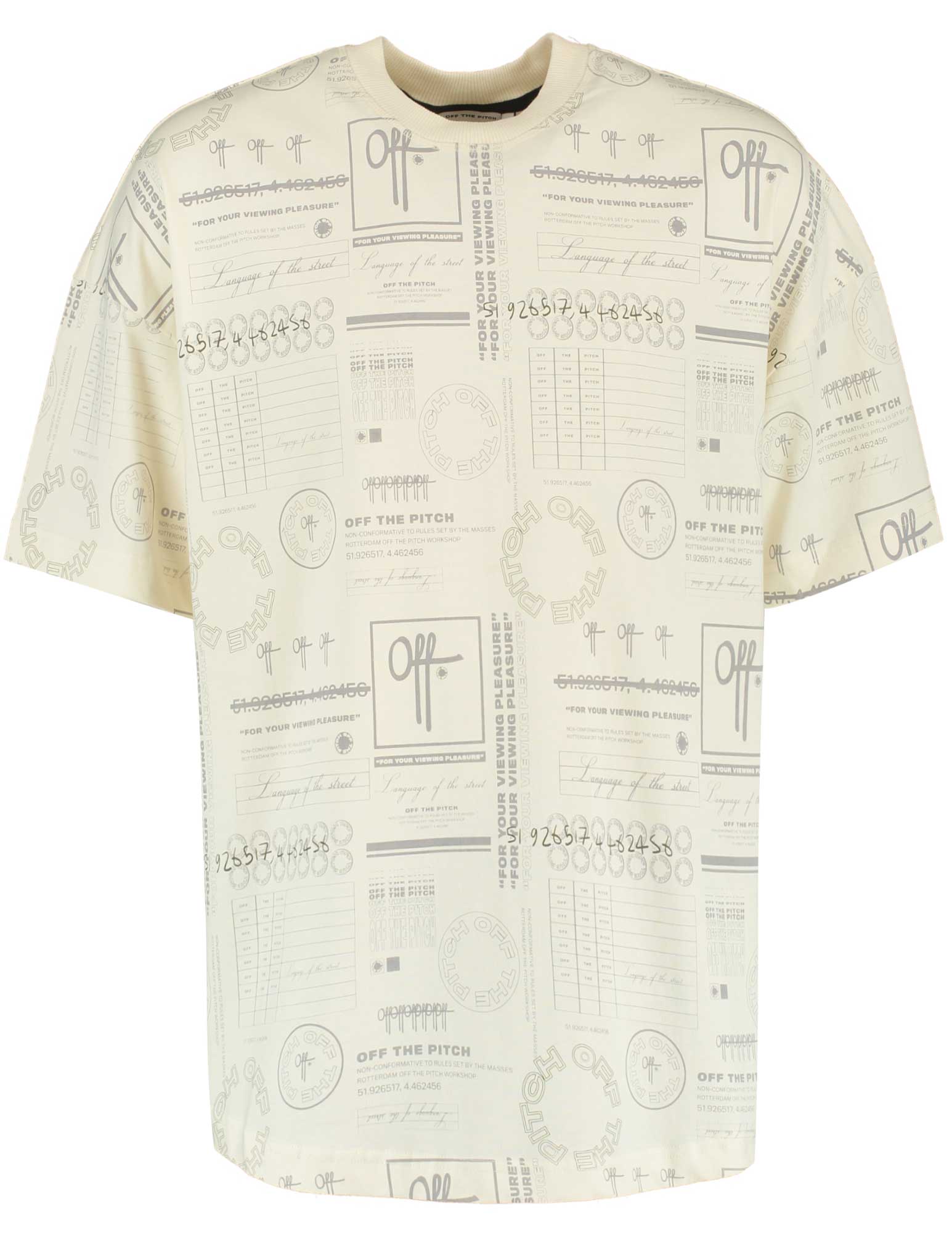 Off The Pitch T-shirt Chip OTP241009 Wolwit-ecru