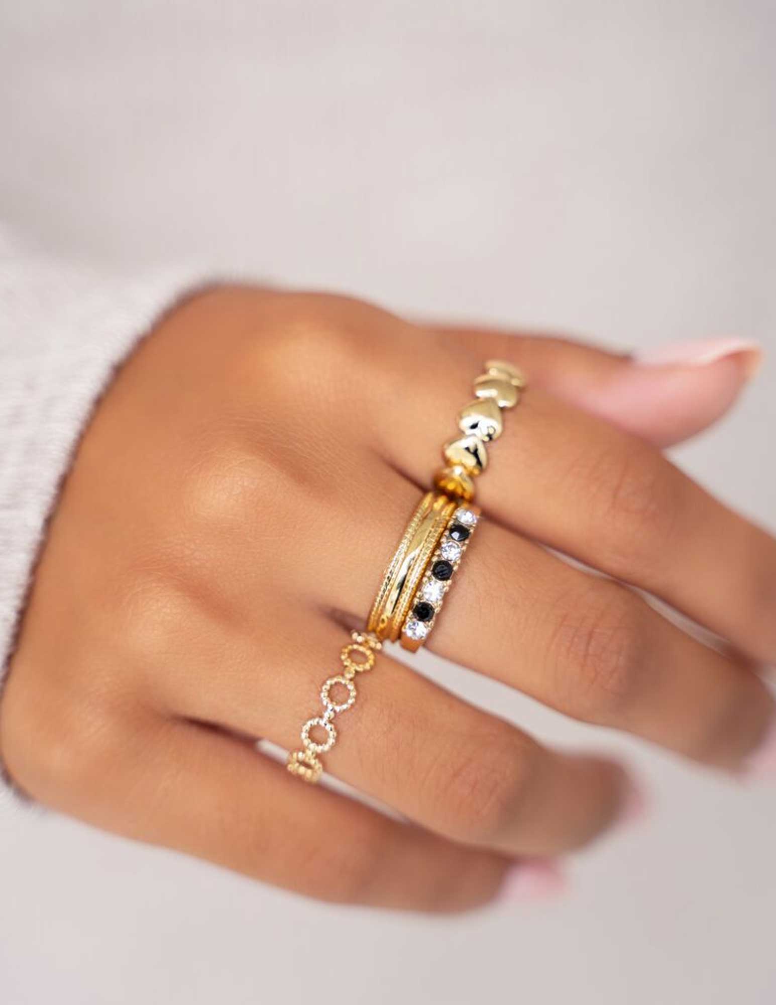 My Jewellery Ring met open cirkels MJ09054 Zilver