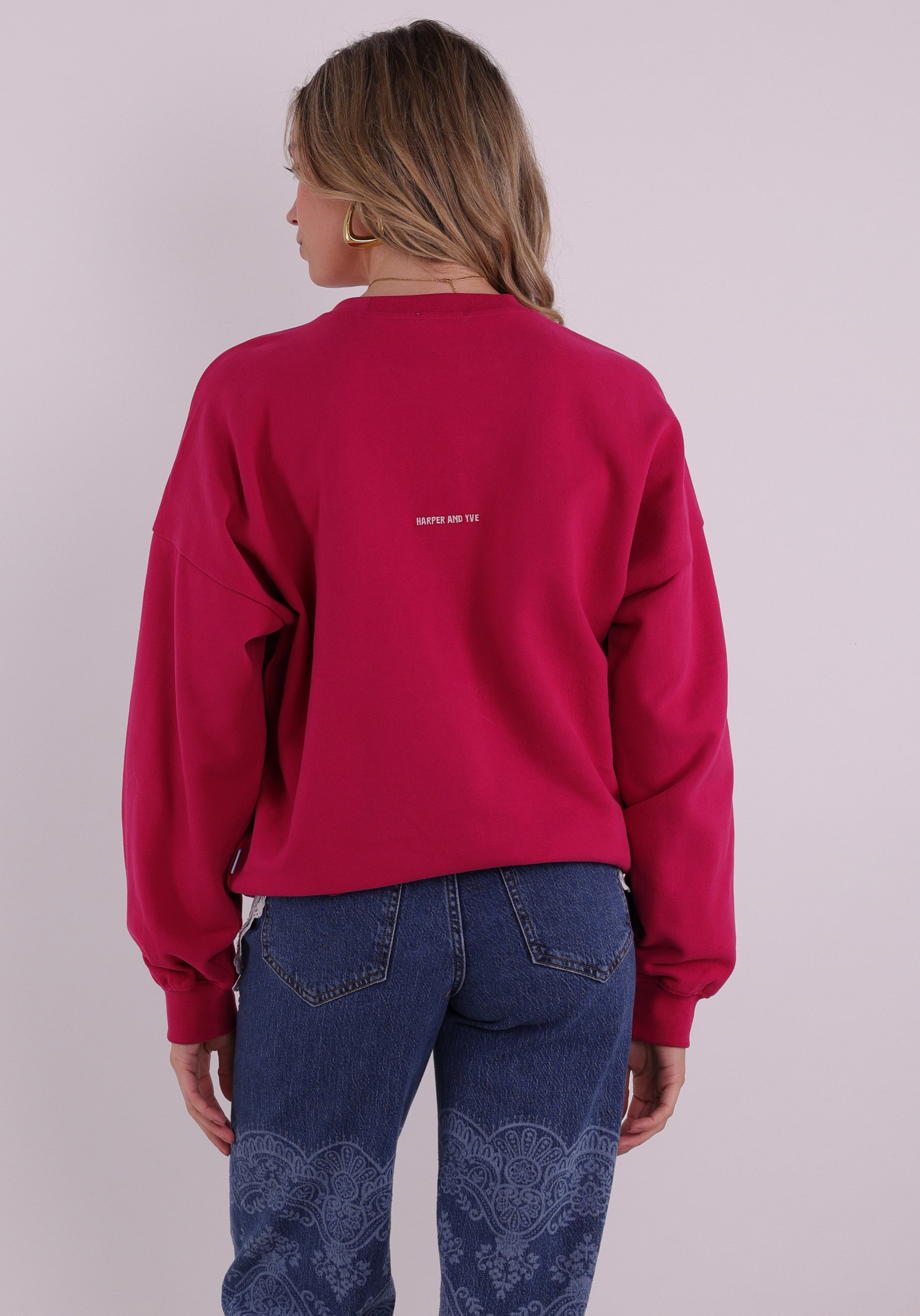 Harper & Yve Sweater Lex SS6Y503 Donker rose