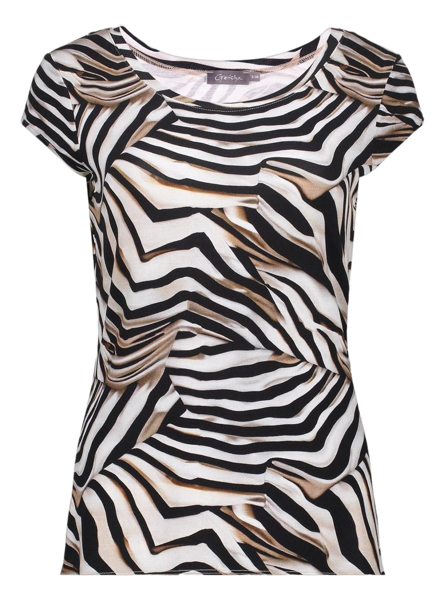 Geisha T-shirt all-over print 52446-60 KATE Wolwit-ecru