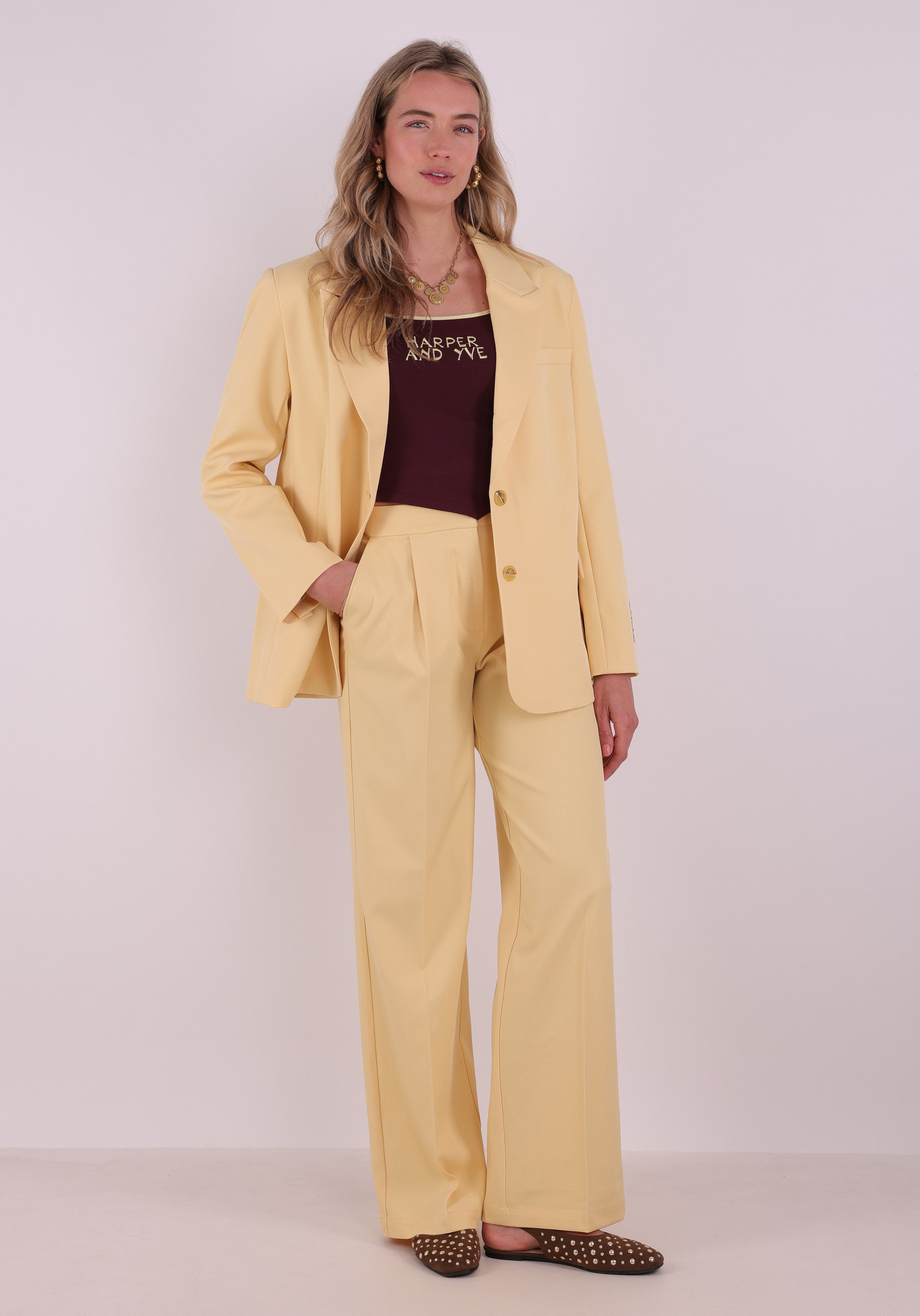 Harper & Yve Broek Anna SS6N106 Licht geel