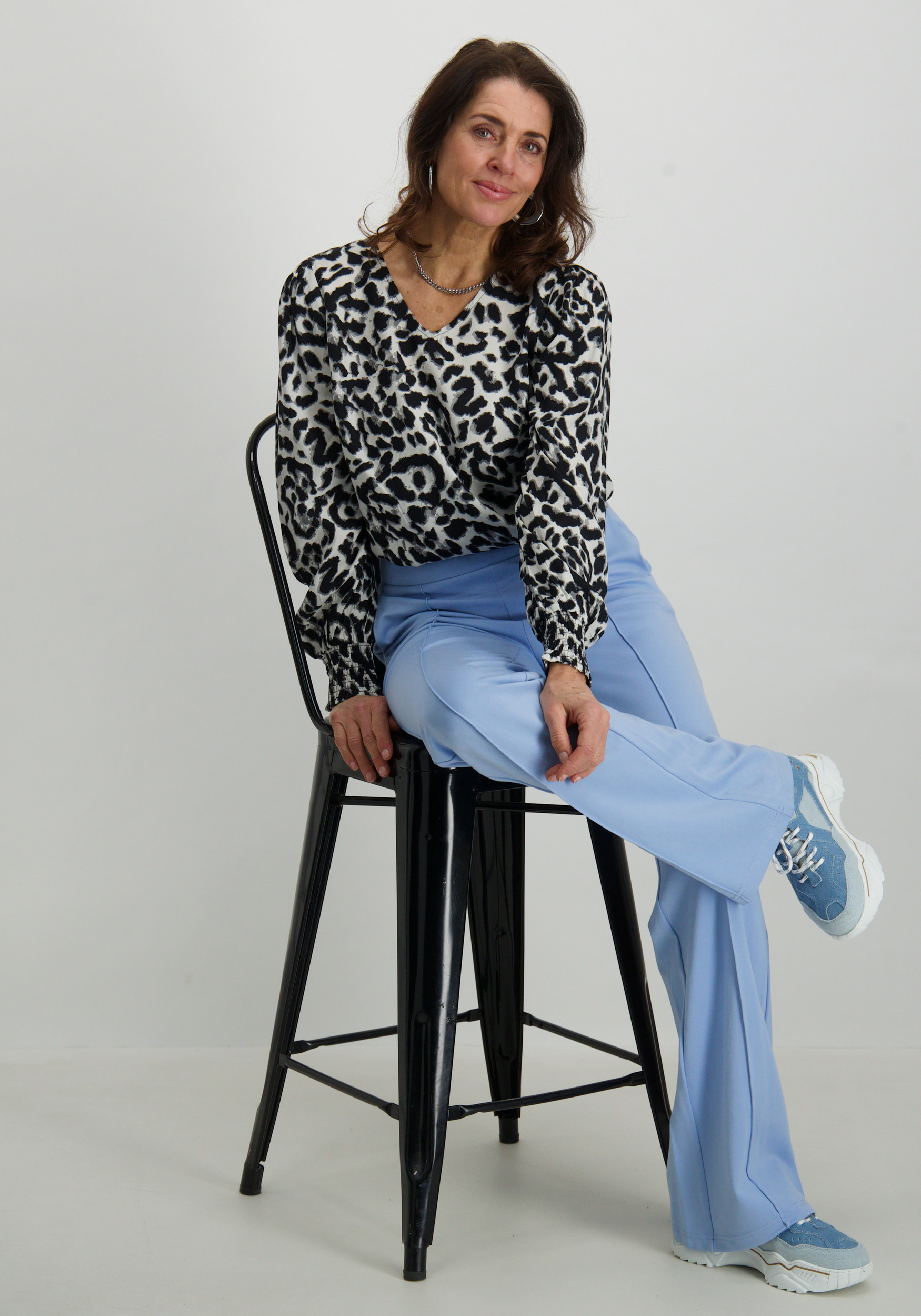 Kaffe Clothing Blouse Alice 10509405 Zwart/Wit