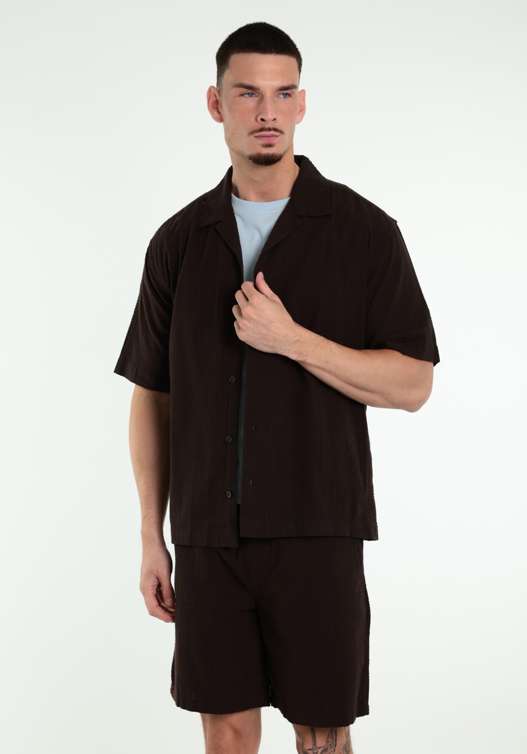 ONLY & SONS Overhemd Cruz 22038003 Donker bruin