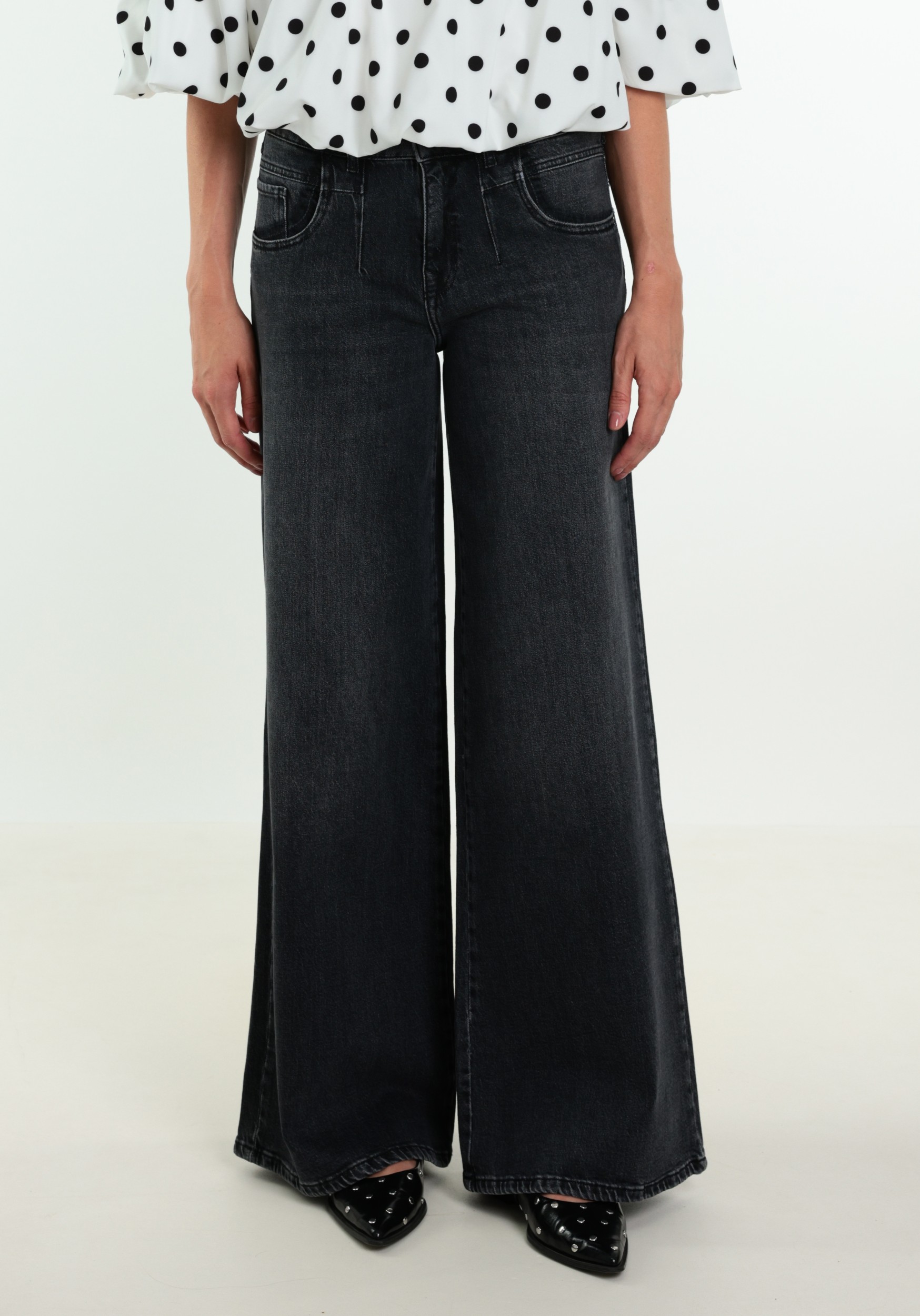 Para Mi Jeans Lizzy stud FW261.266431-D205 Antraciet