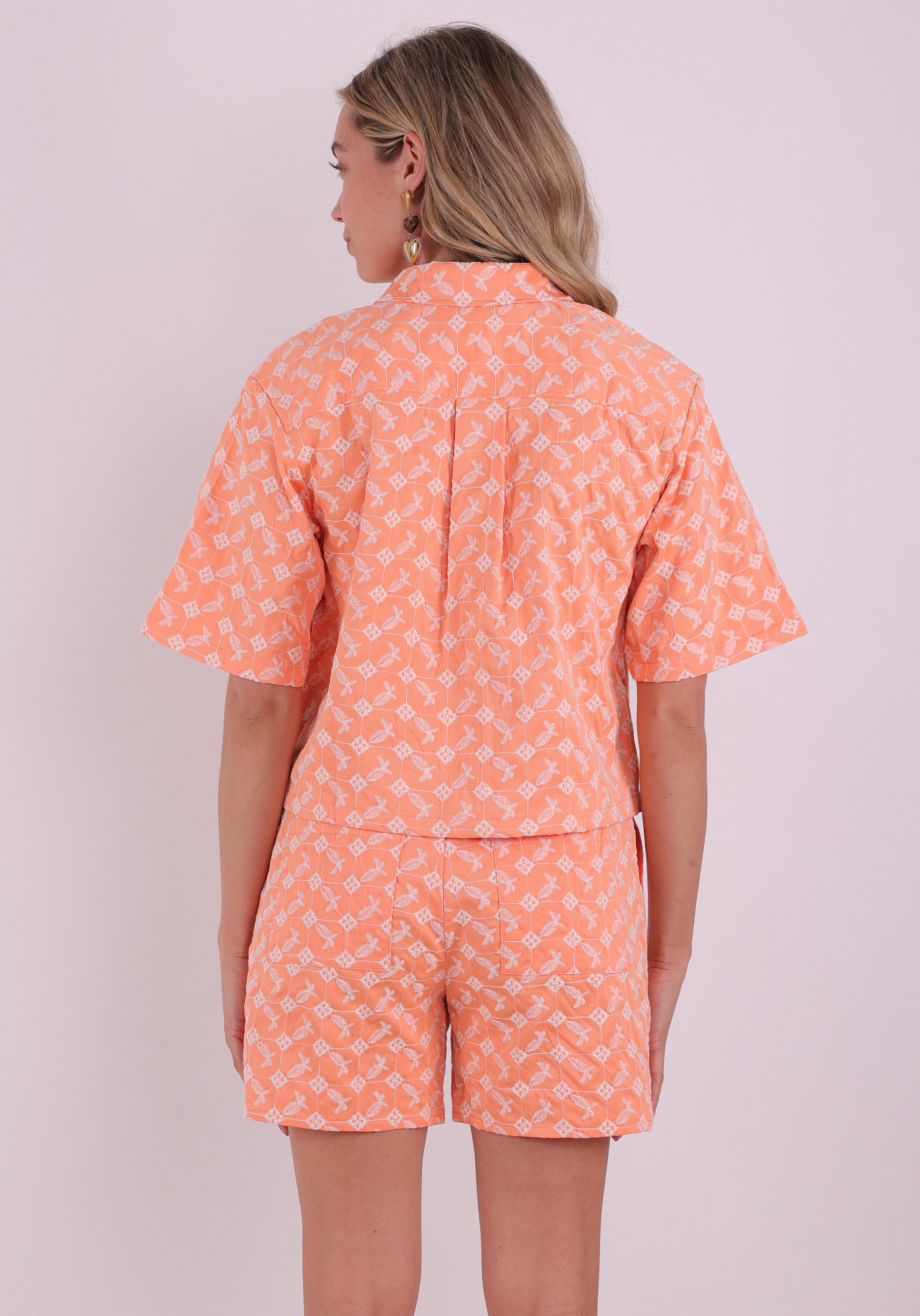 Geisha Blouse Embroidery 65042-14 Oranje