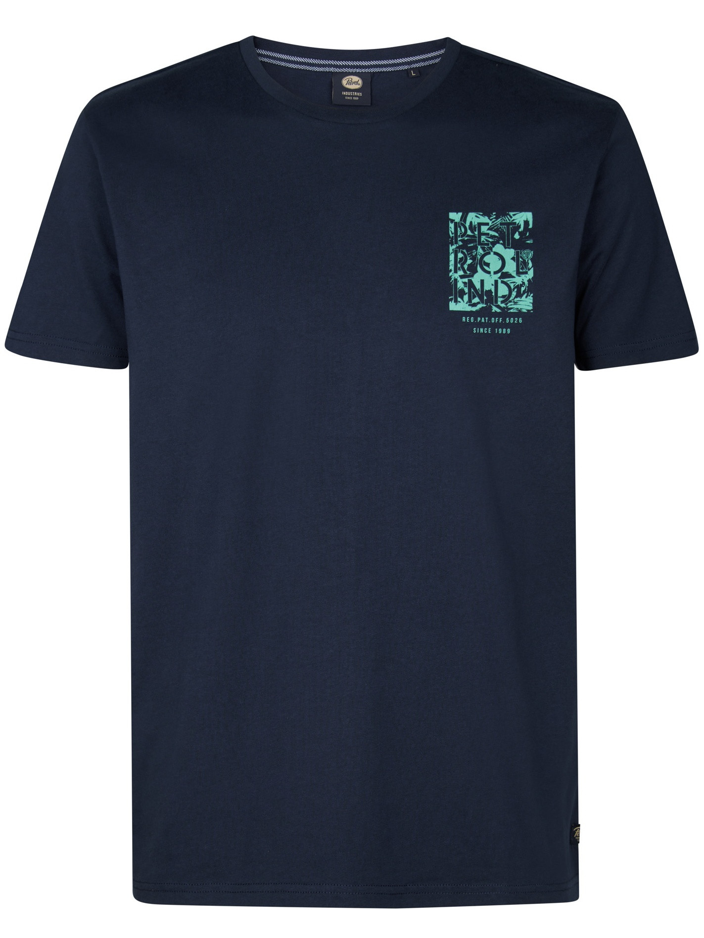 Petrol Classic t-shirt M-1050-TSR115 Donker blauw
