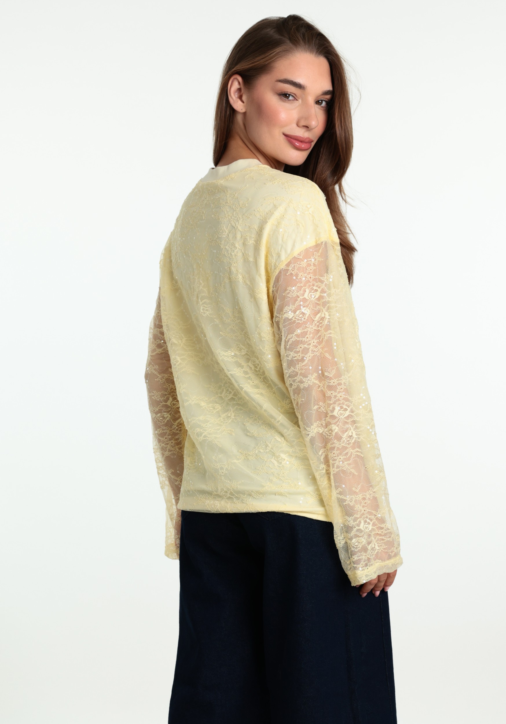 Harper & Yve T-shirt Elana AW6P615 Licht geel