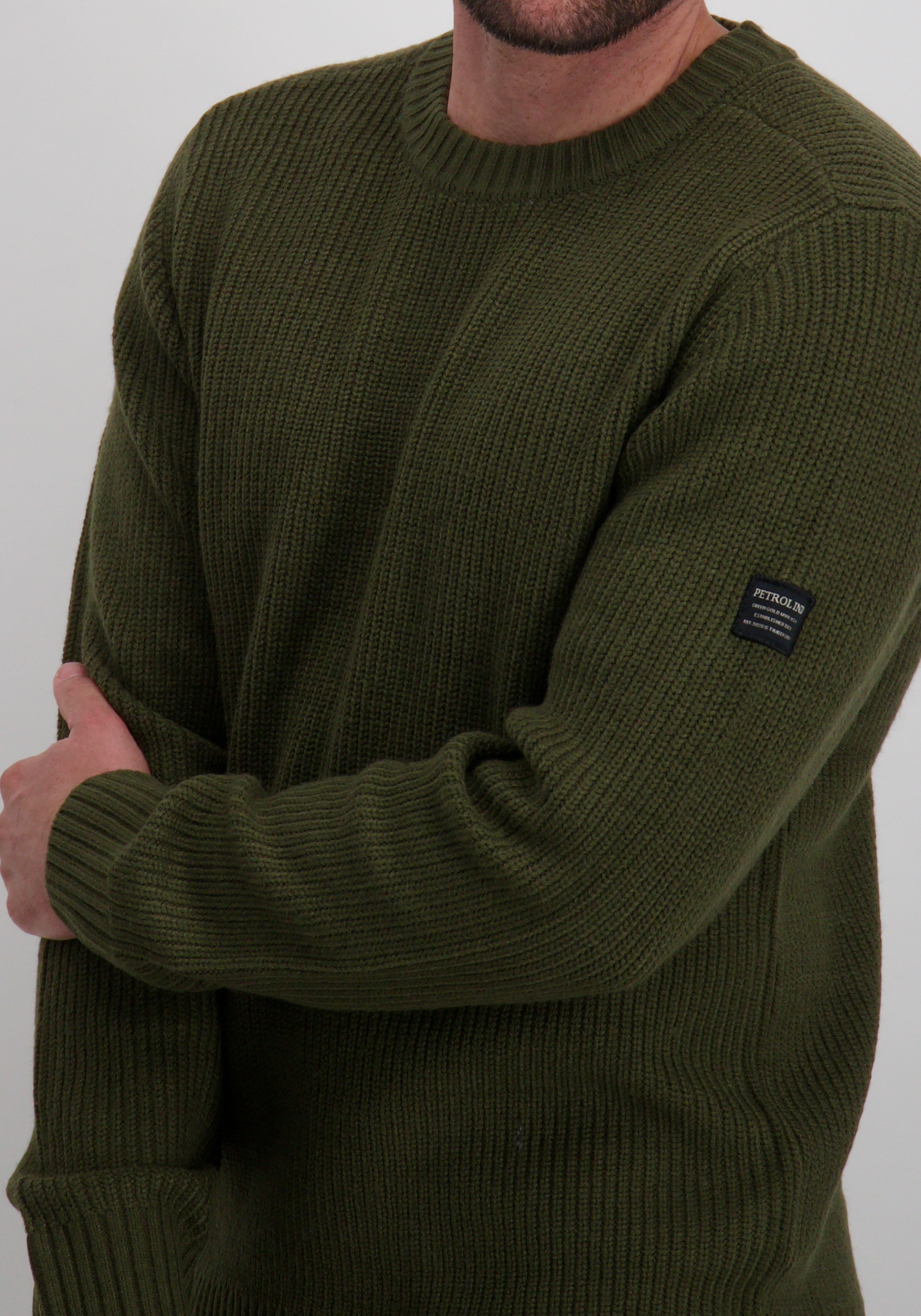 Petrol Trui M-3050-KWR152 Leger Groen