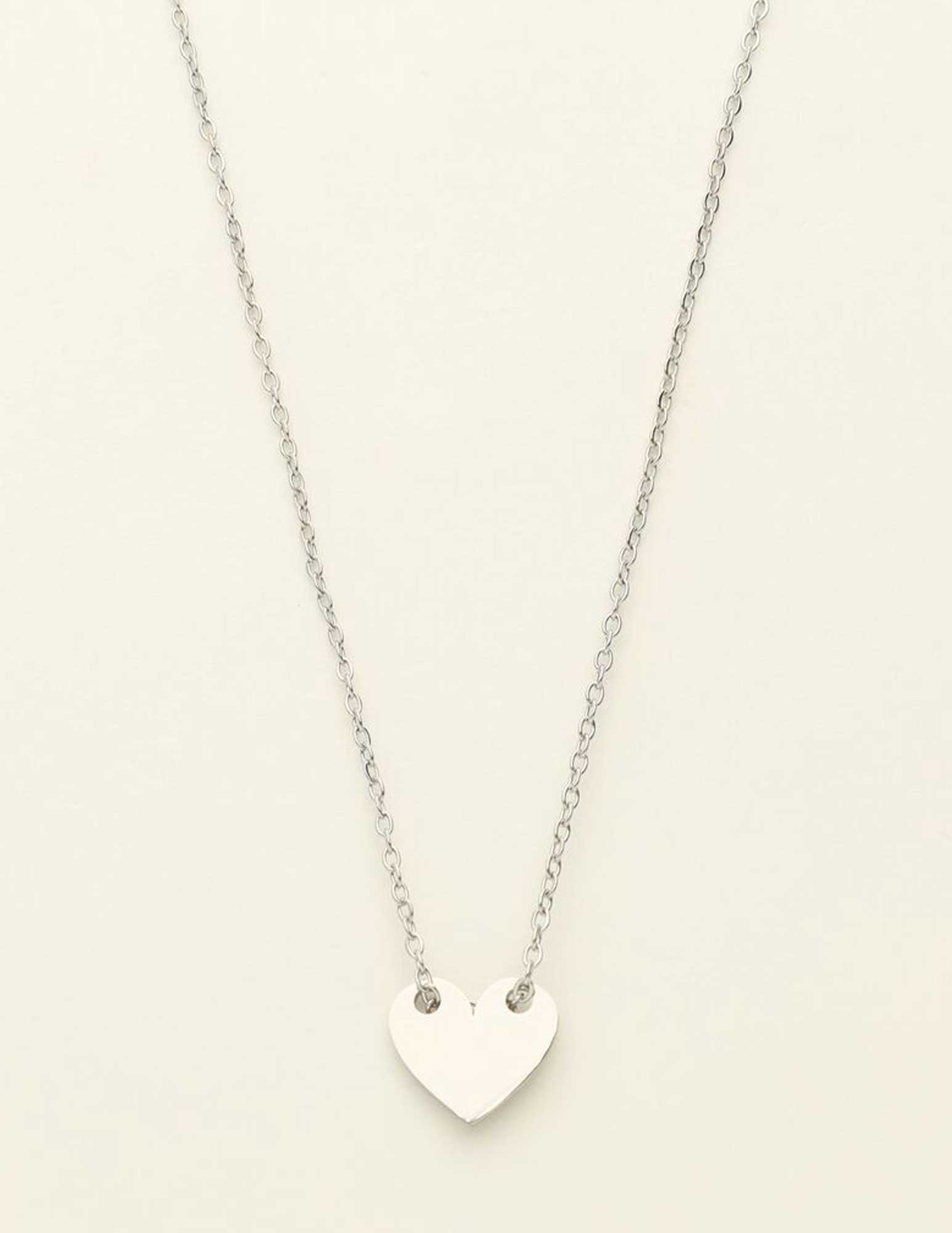 My Jewellery Ketting met hartje MJ07918 Zilver