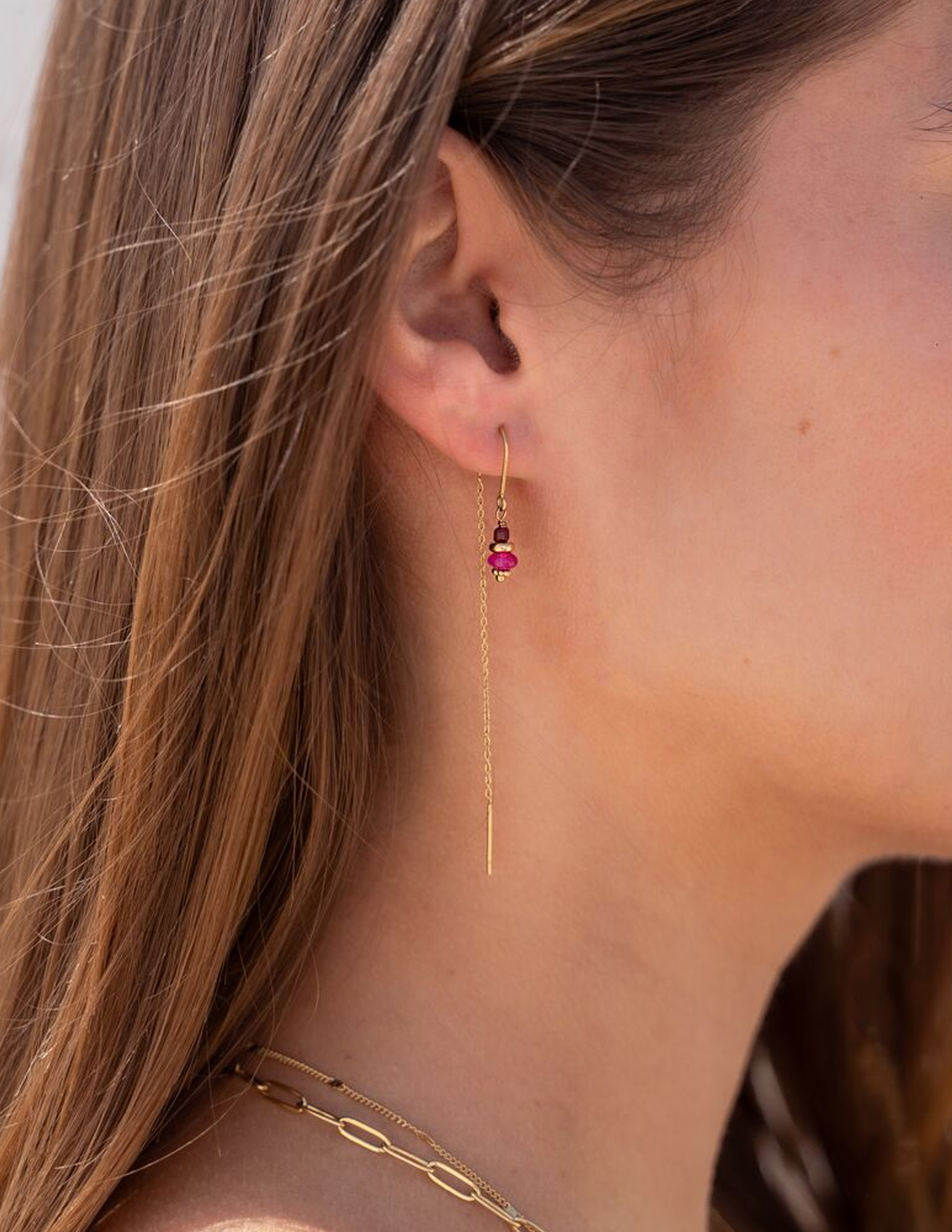 My Jewellery Oorhangers met kralen MJ11489 Zilver