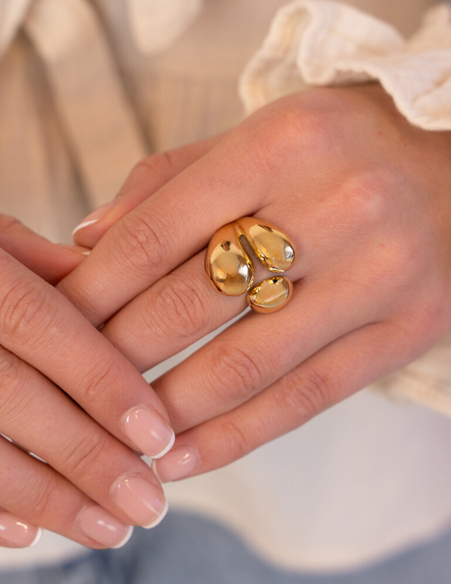 My Jewellery Bold Statement ring MJ12555 Goud