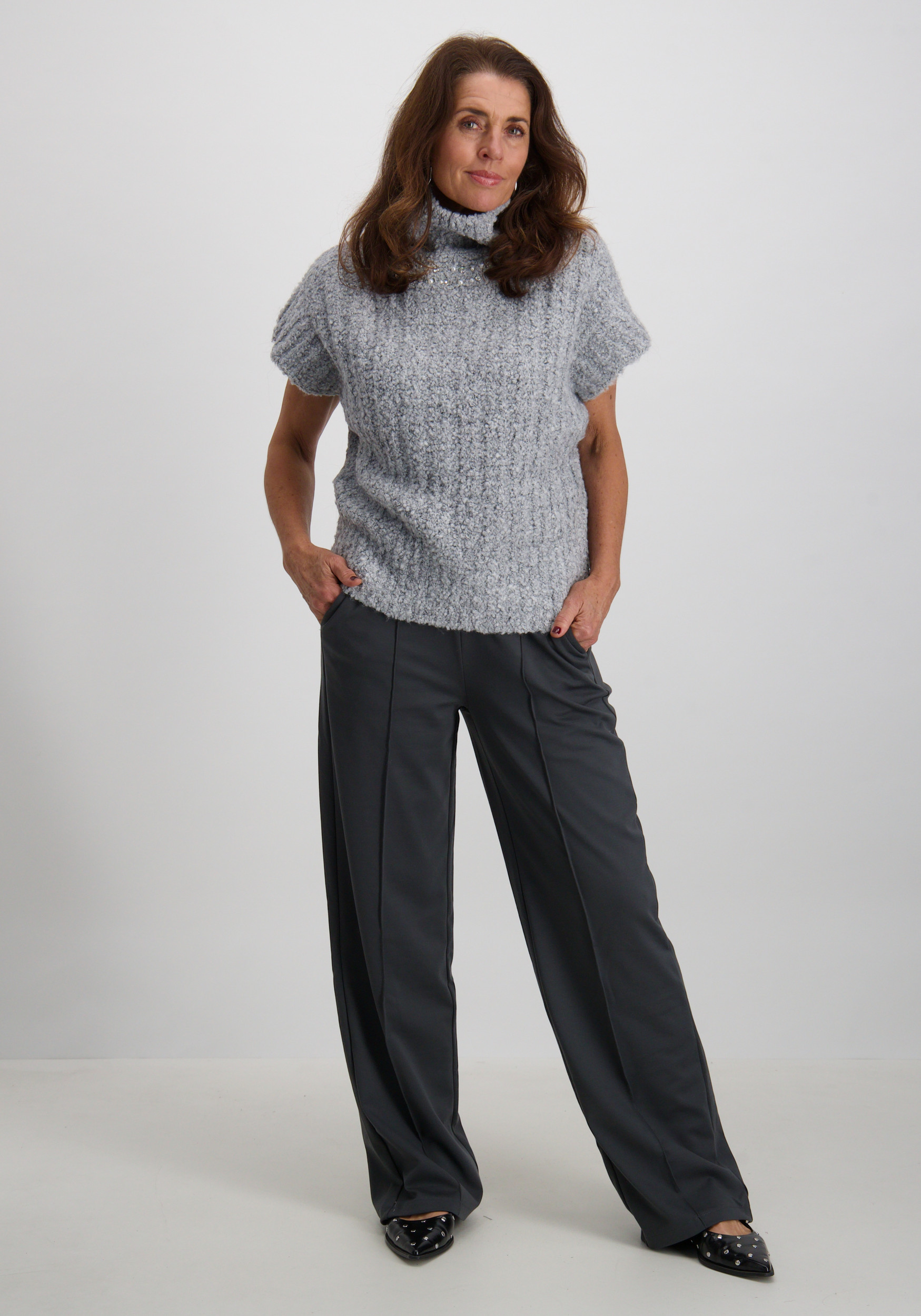 Kaffe Clothing Broek Jenny 10508621 Donker Grijs