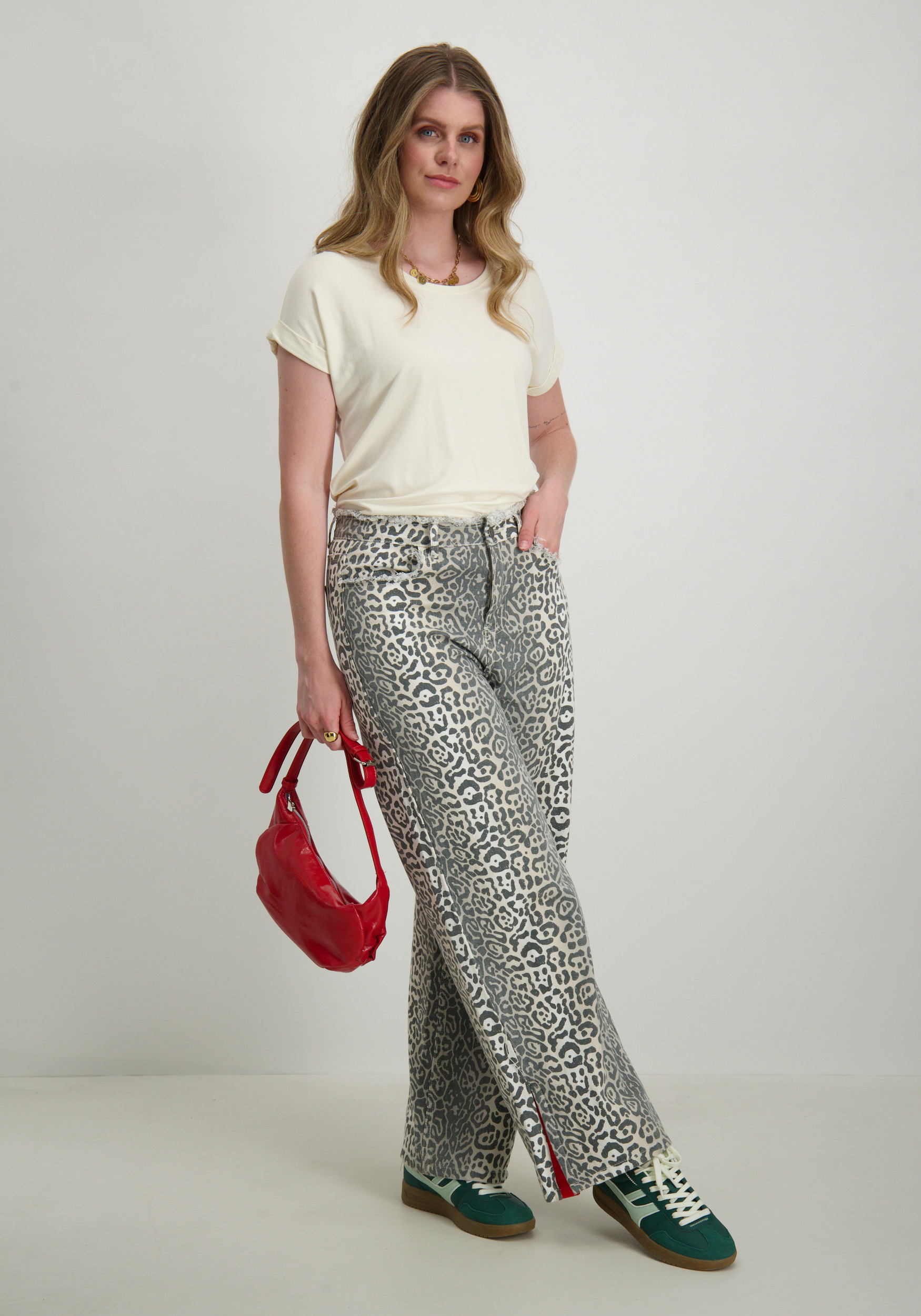 Only T-shirt Moster 15106662 Ecru