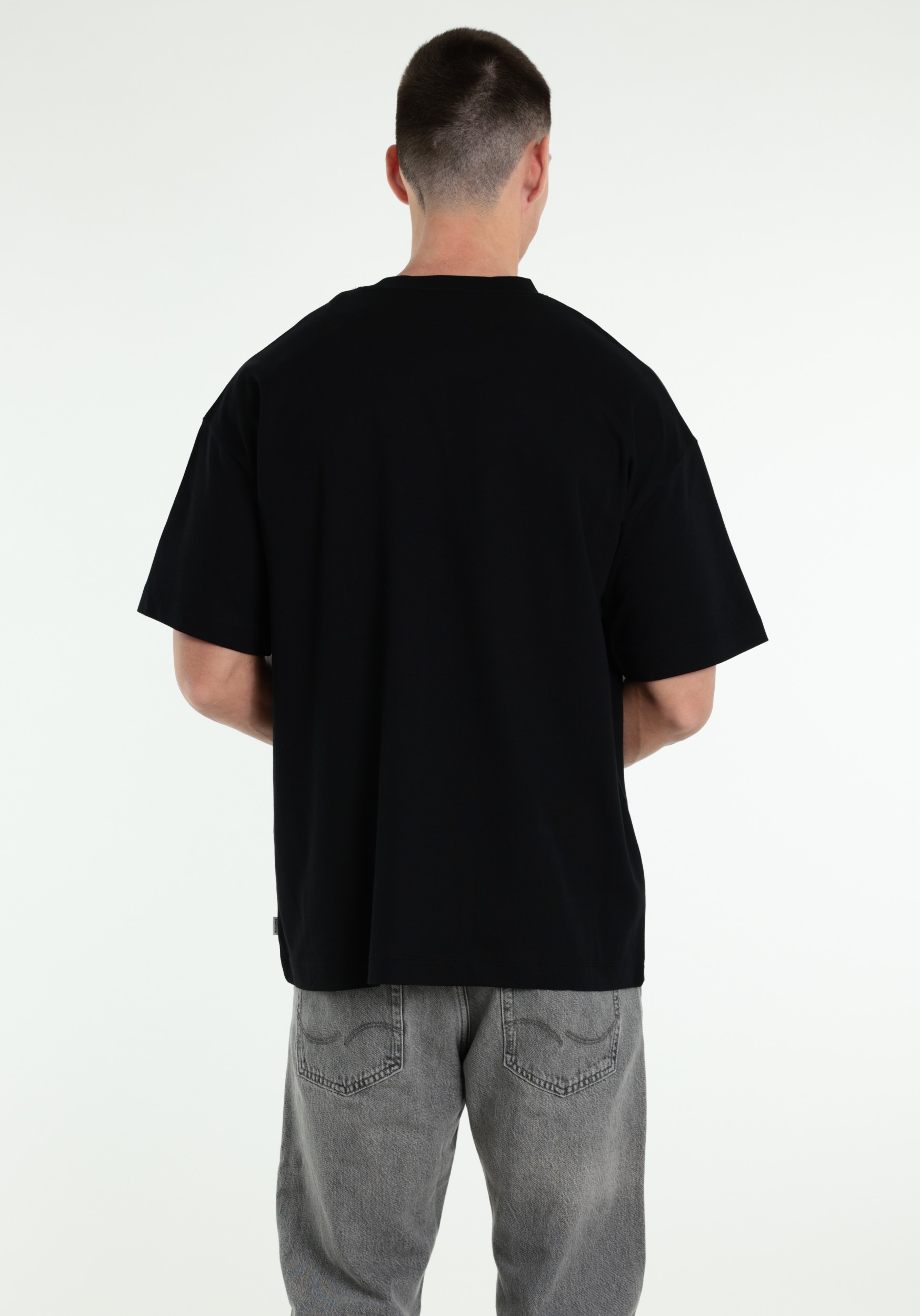 JACK & JONES T-shirt Barron 12298906 Zwart