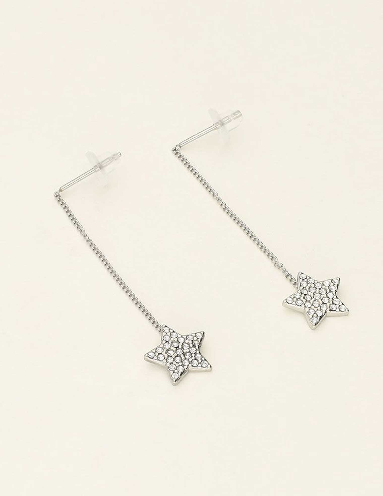 My Jewellery Universe oorhangers met ster MJ09544 Zilver