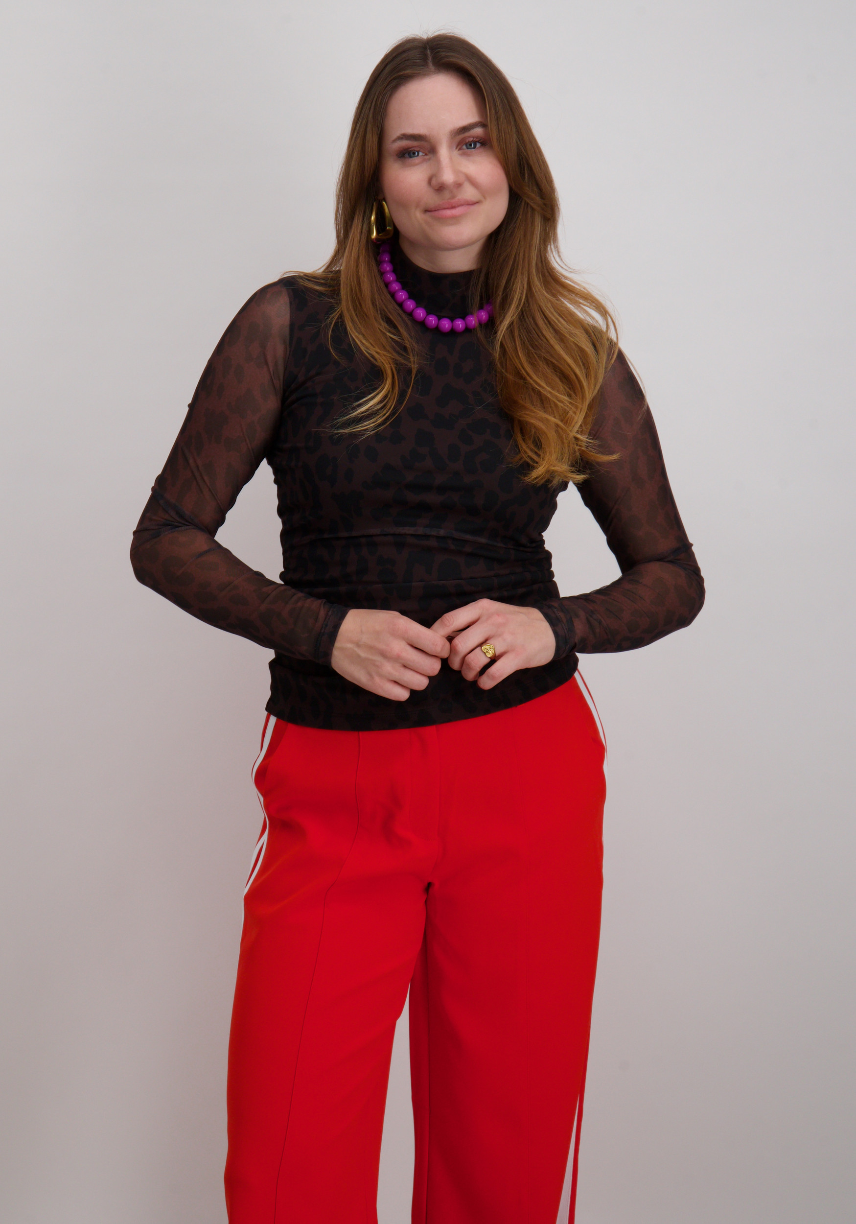 Harper & Yve Top Jane AW25T507 Donker bruin