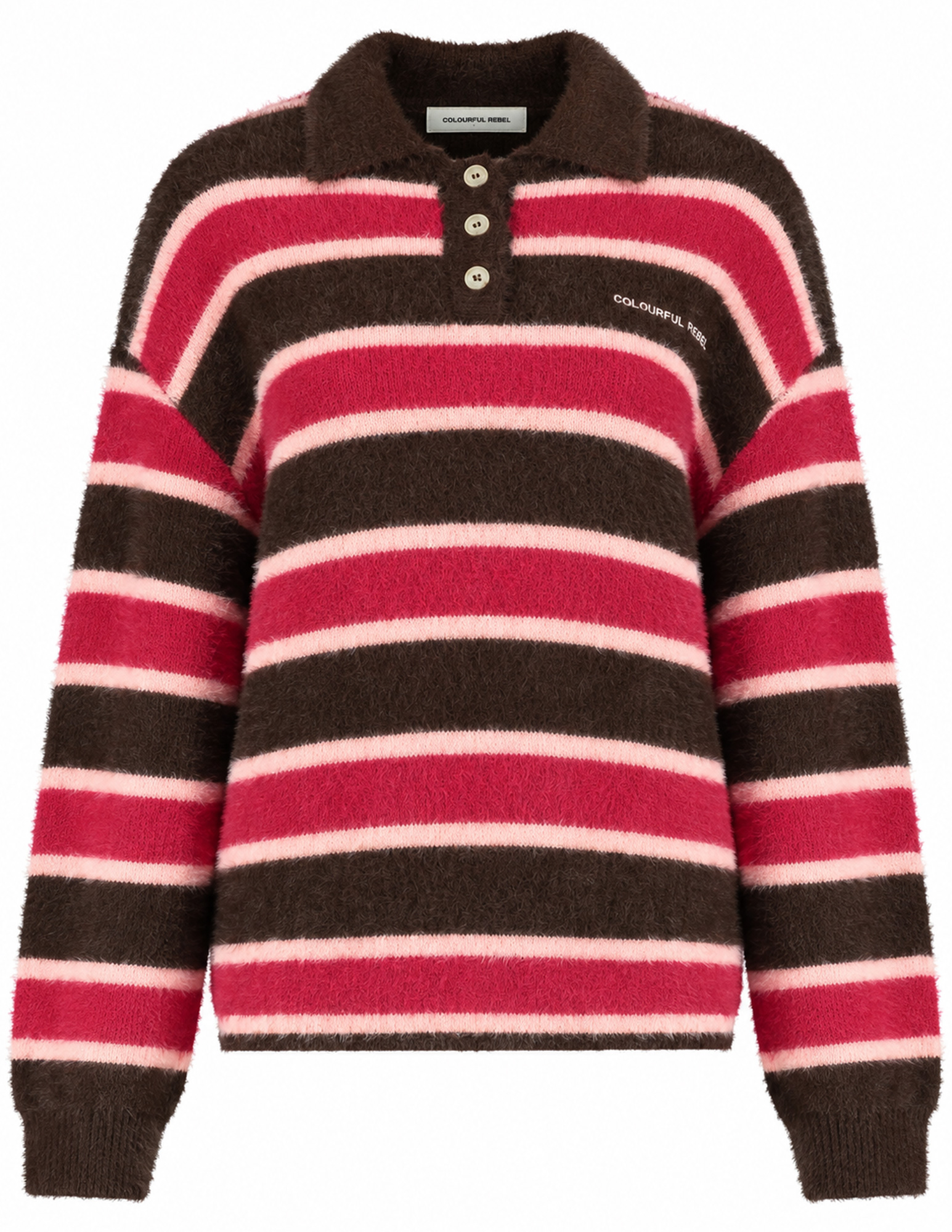 Colourful Rebel Trui Bobbi stripe WK118452