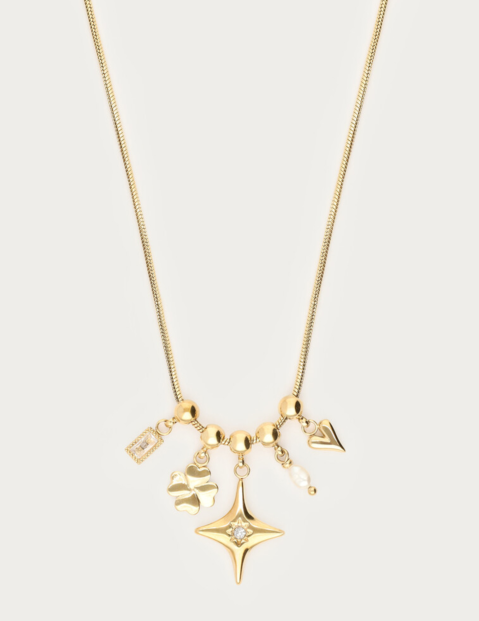 My Jewellery Mystic bedel ketting met Poolster MJ14196 Goud