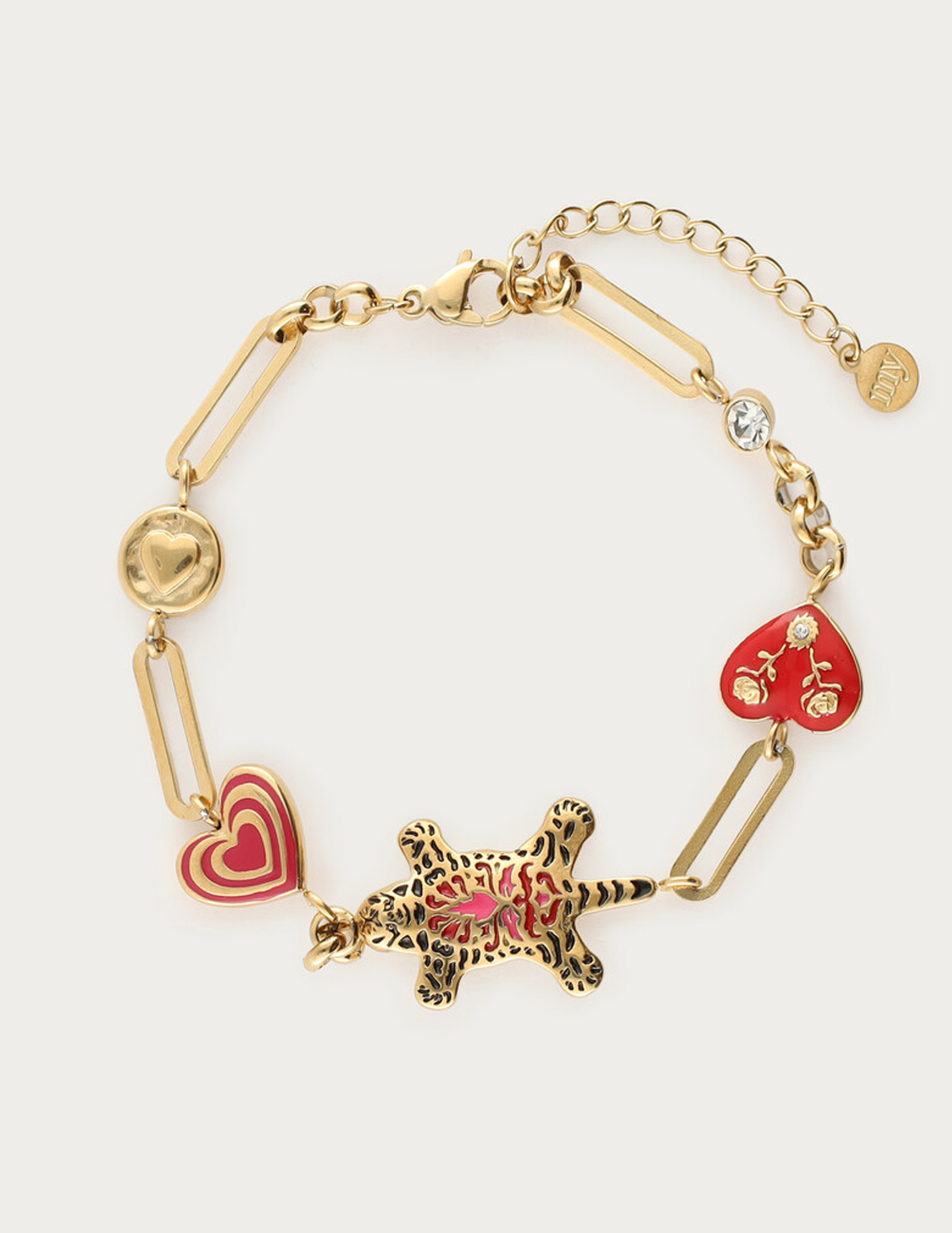 My Jewellery Mystic armband met luipaard MJ14272 Goud