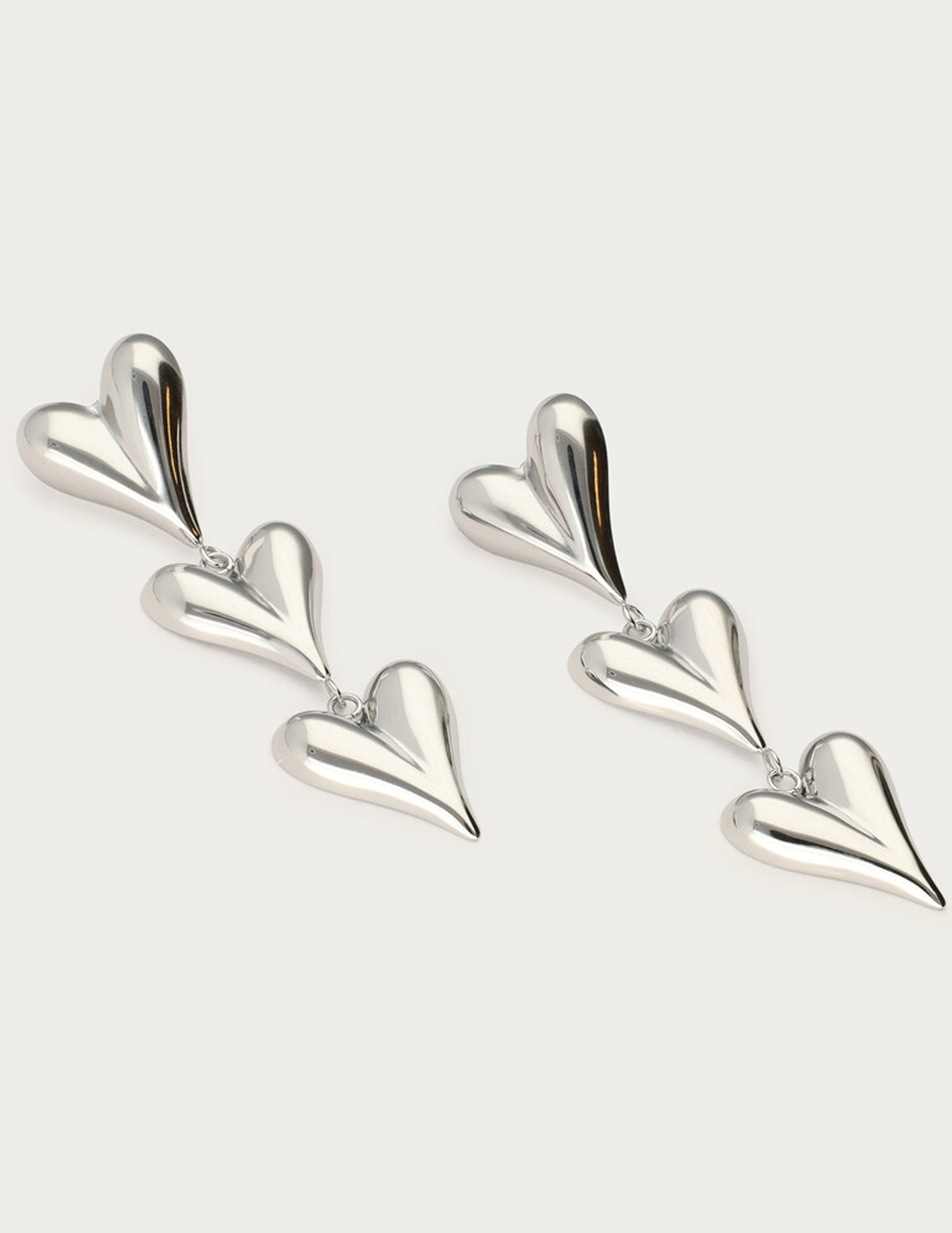My Jewellery Statement oorhangers drie hartjes MJ14298 Zilver