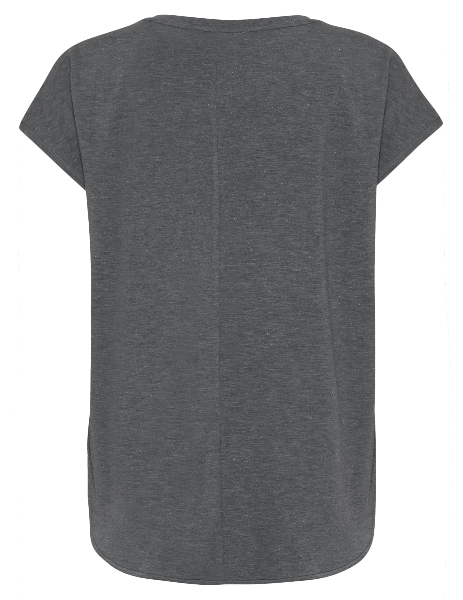 Ichi T-shirt Rebel  20109945 Donker Grijs