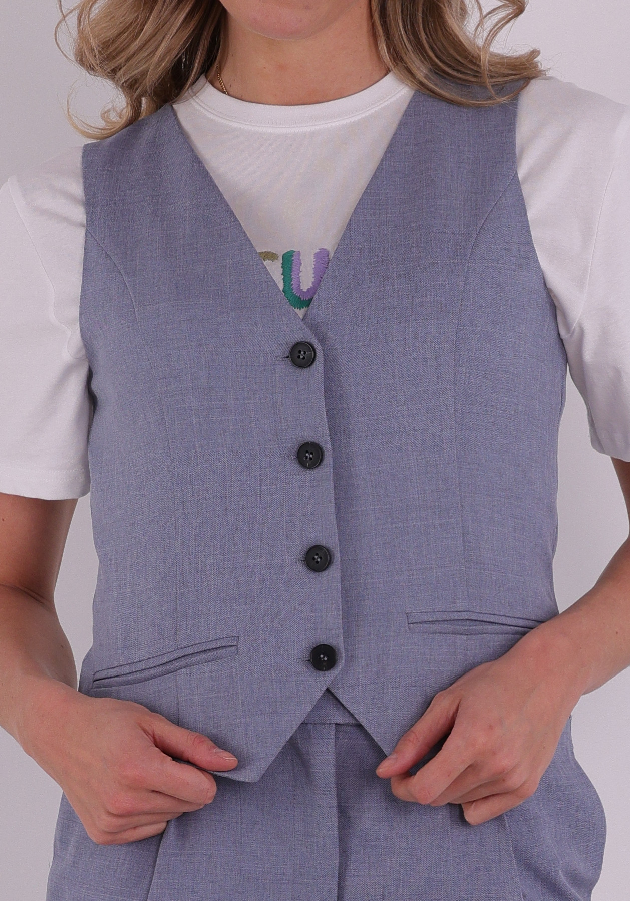 Only Gilet Linda 15336753 Raf blauw