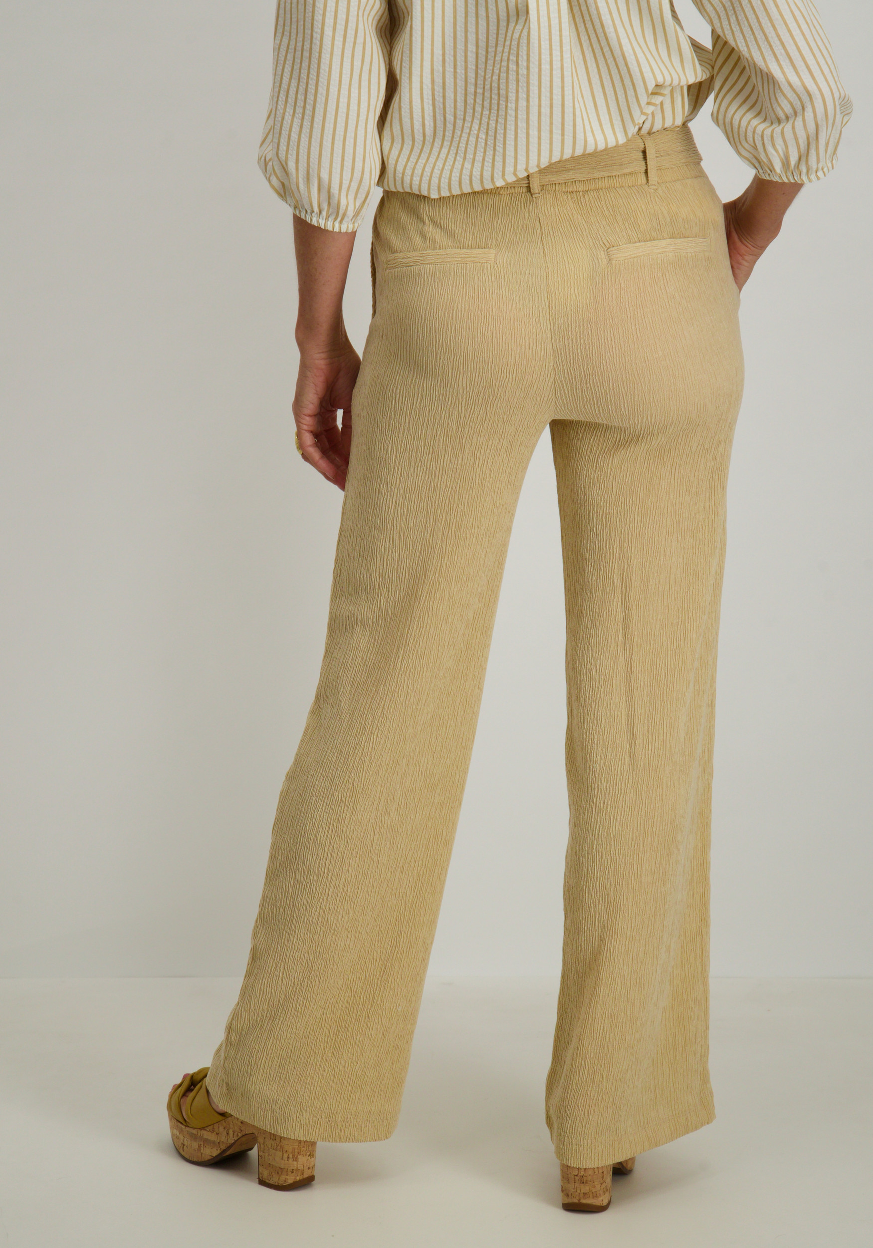 Tramontana Broek met ceintuur K02-16-102 Zand