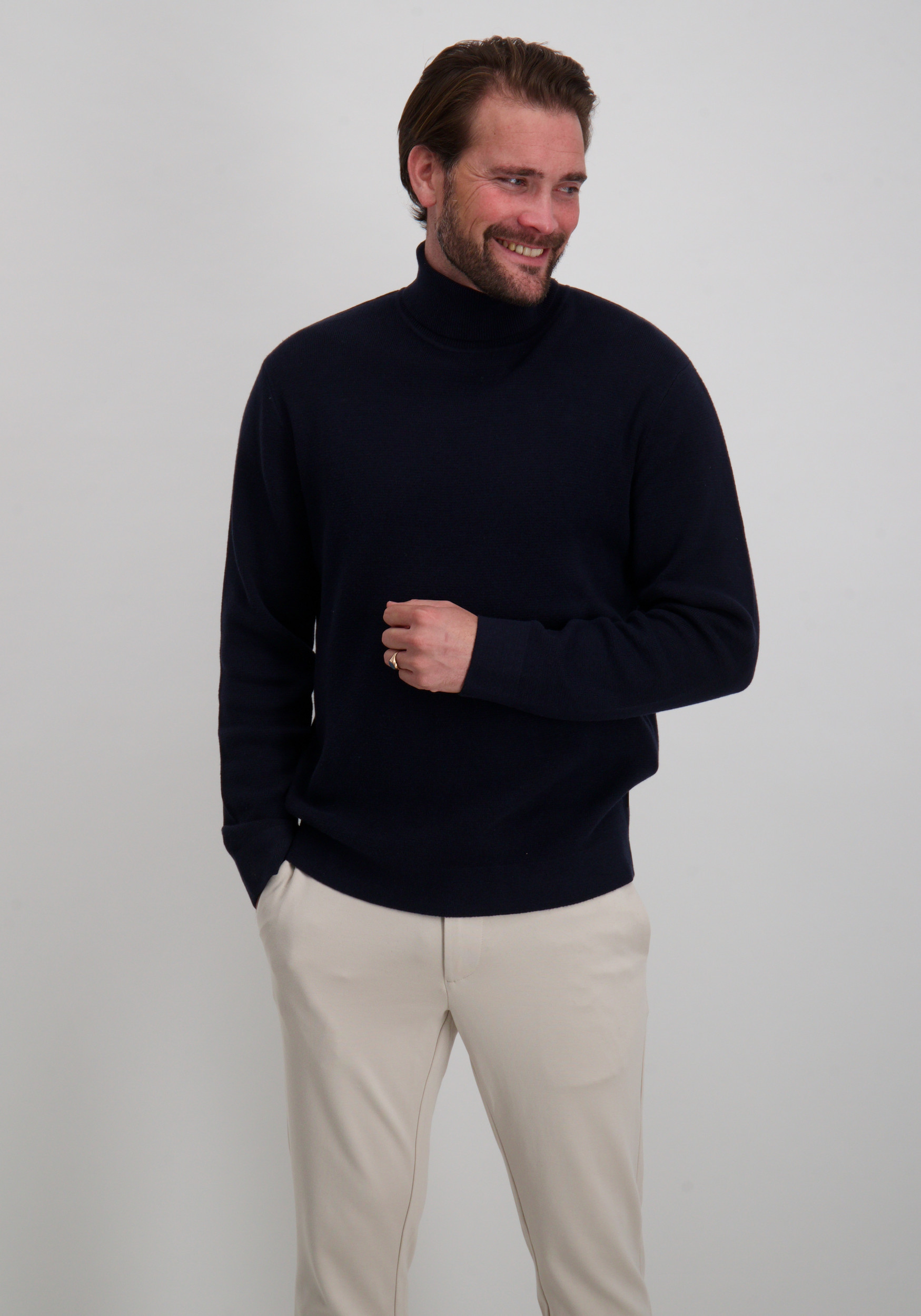 Jack & jones Trui Lamilano 12285093 Donker blauw