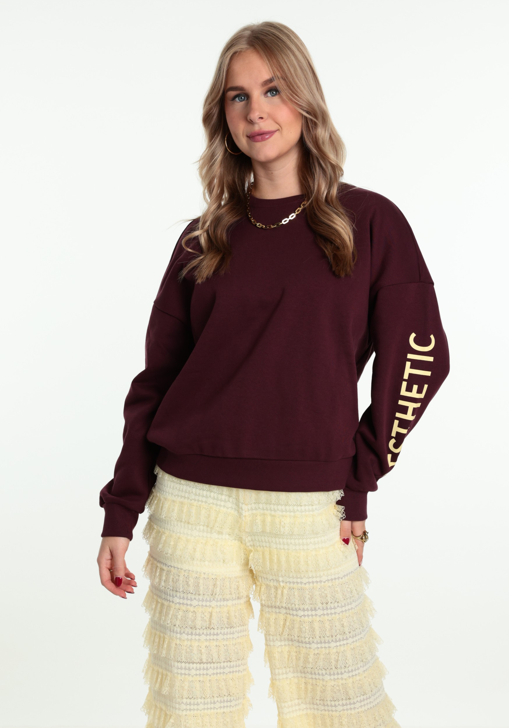 ONLY Sweater Zenja 15365859 Donker Paars