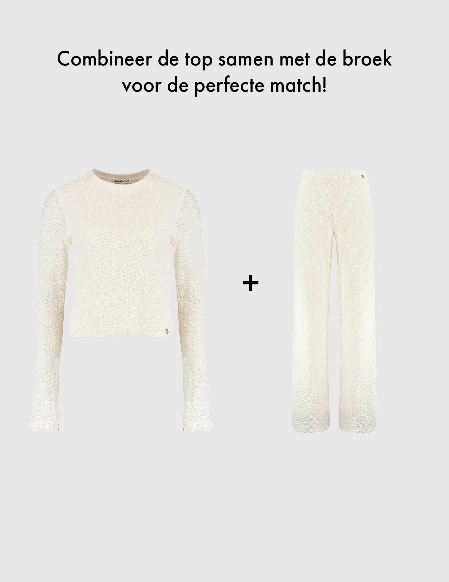 Harper & Yve Broek Lora SS25P101 Ecru