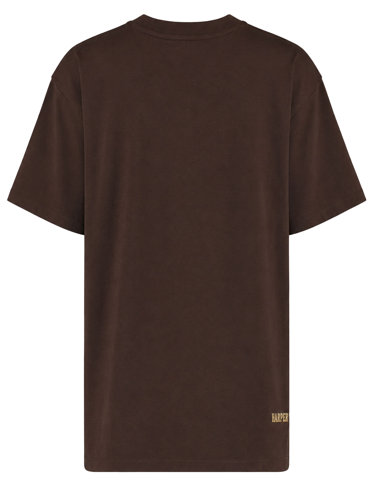 Harper & Yve T-shirt Moody AW6Y301 Donker bruin