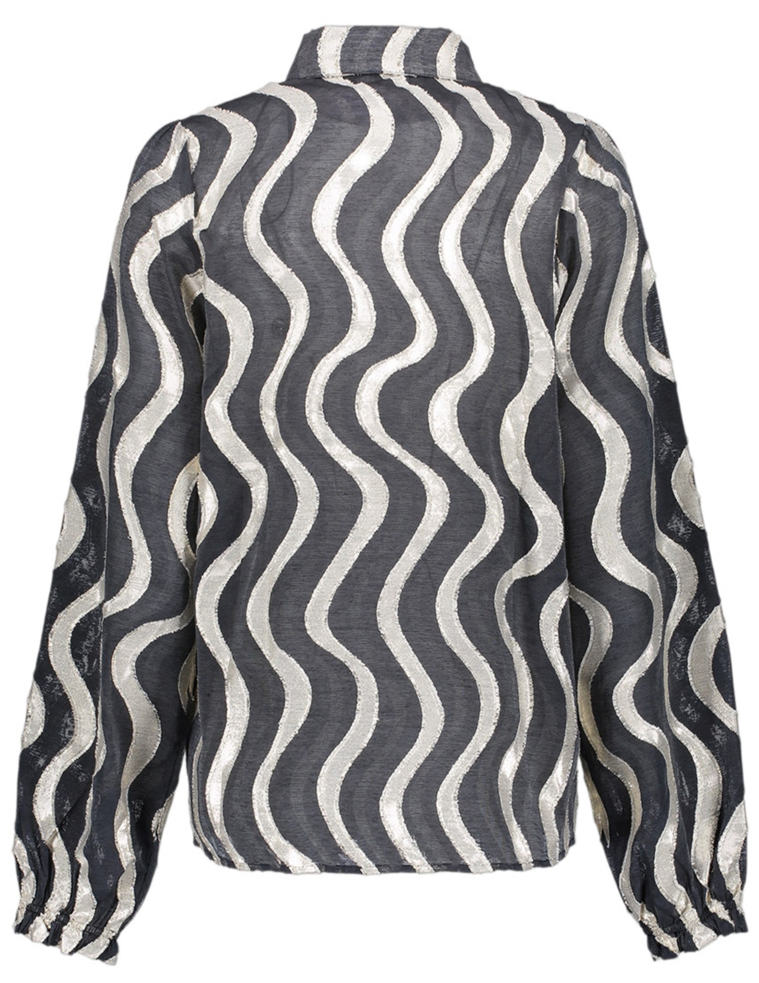 Geisha Blouse all-over print 53915-20 Zwart