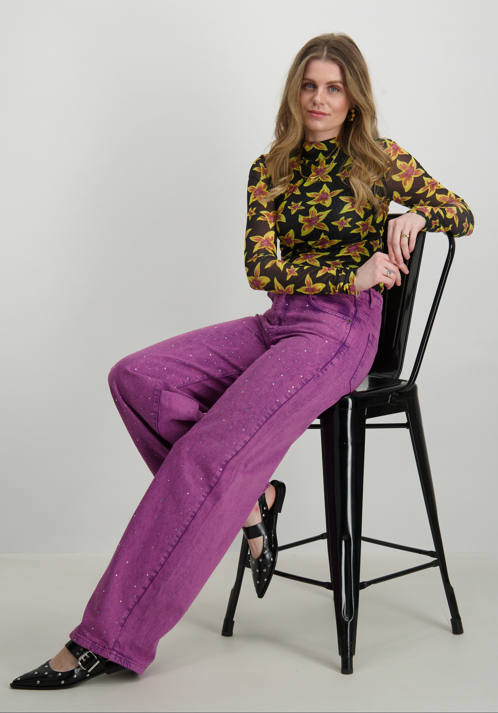Harper & Yve Top Jane SS25J502 Geel