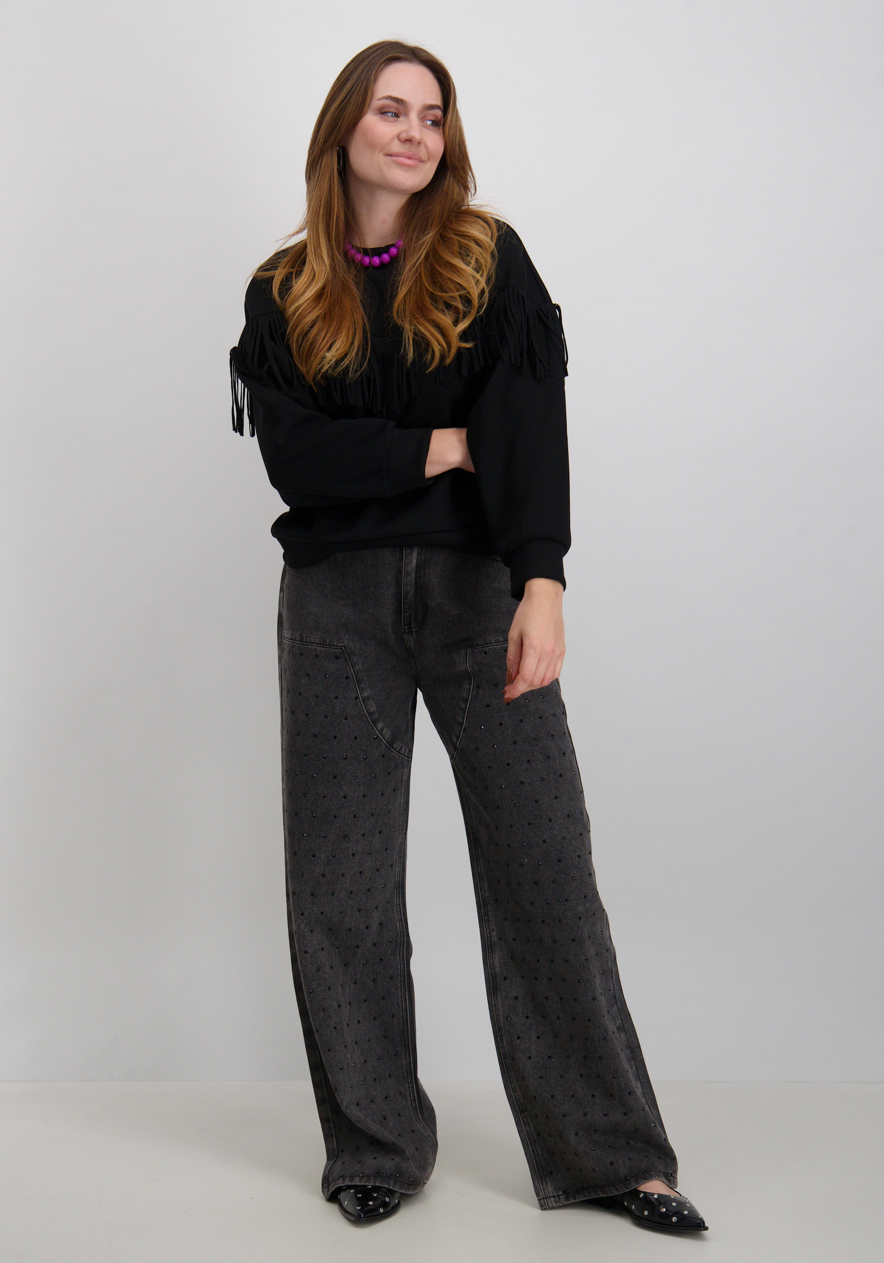 Vila Sweater Reflect 14109498 Zwart