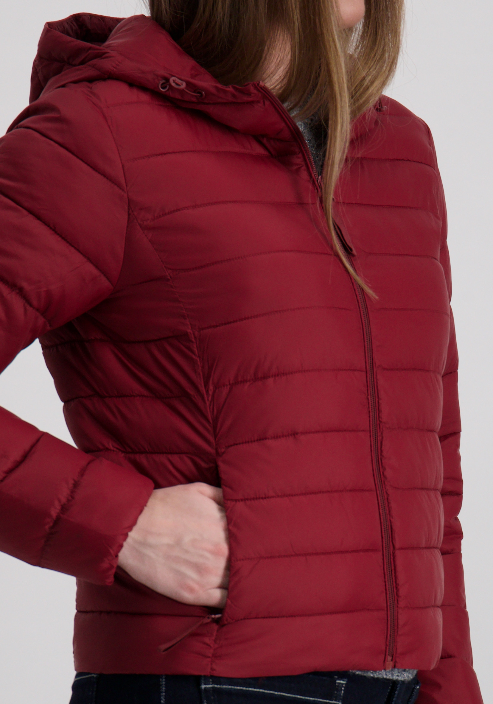 Only Gewatteerde jas Tahia 15352020 Bordeaux