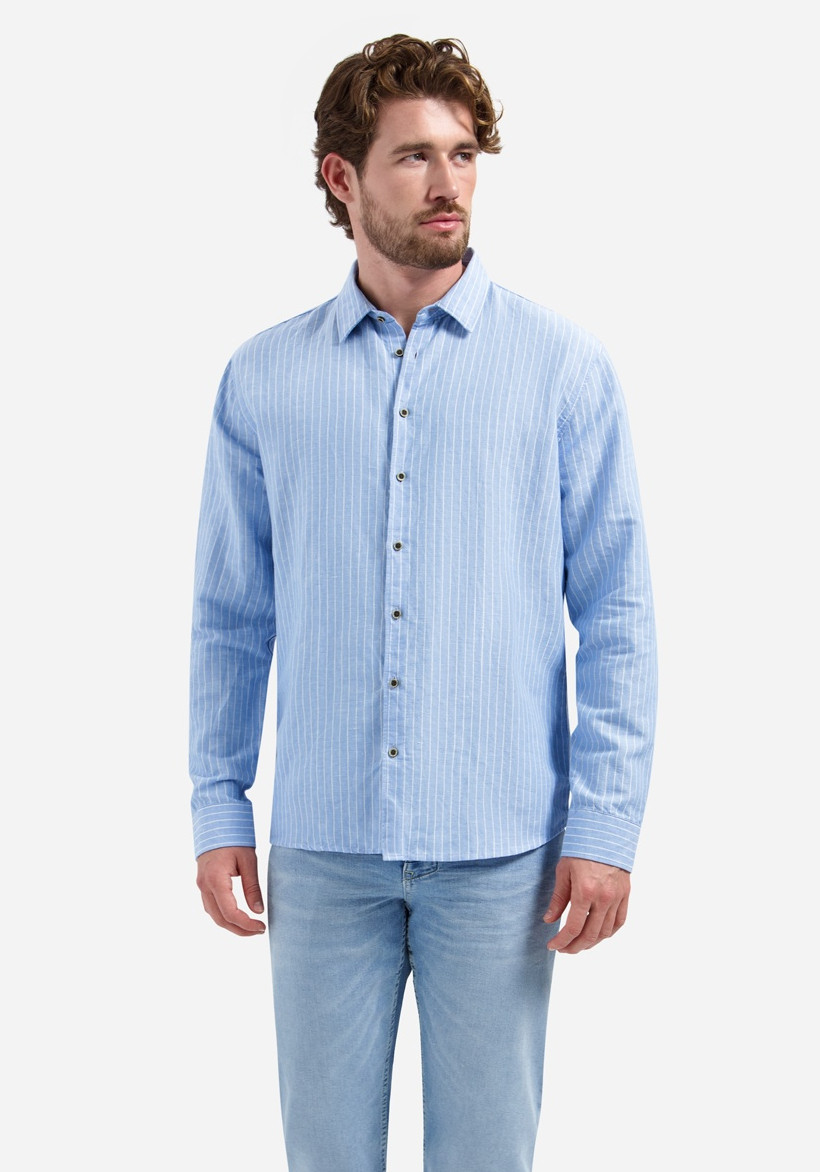 No Excess Overhemd 31470227SN Blauw