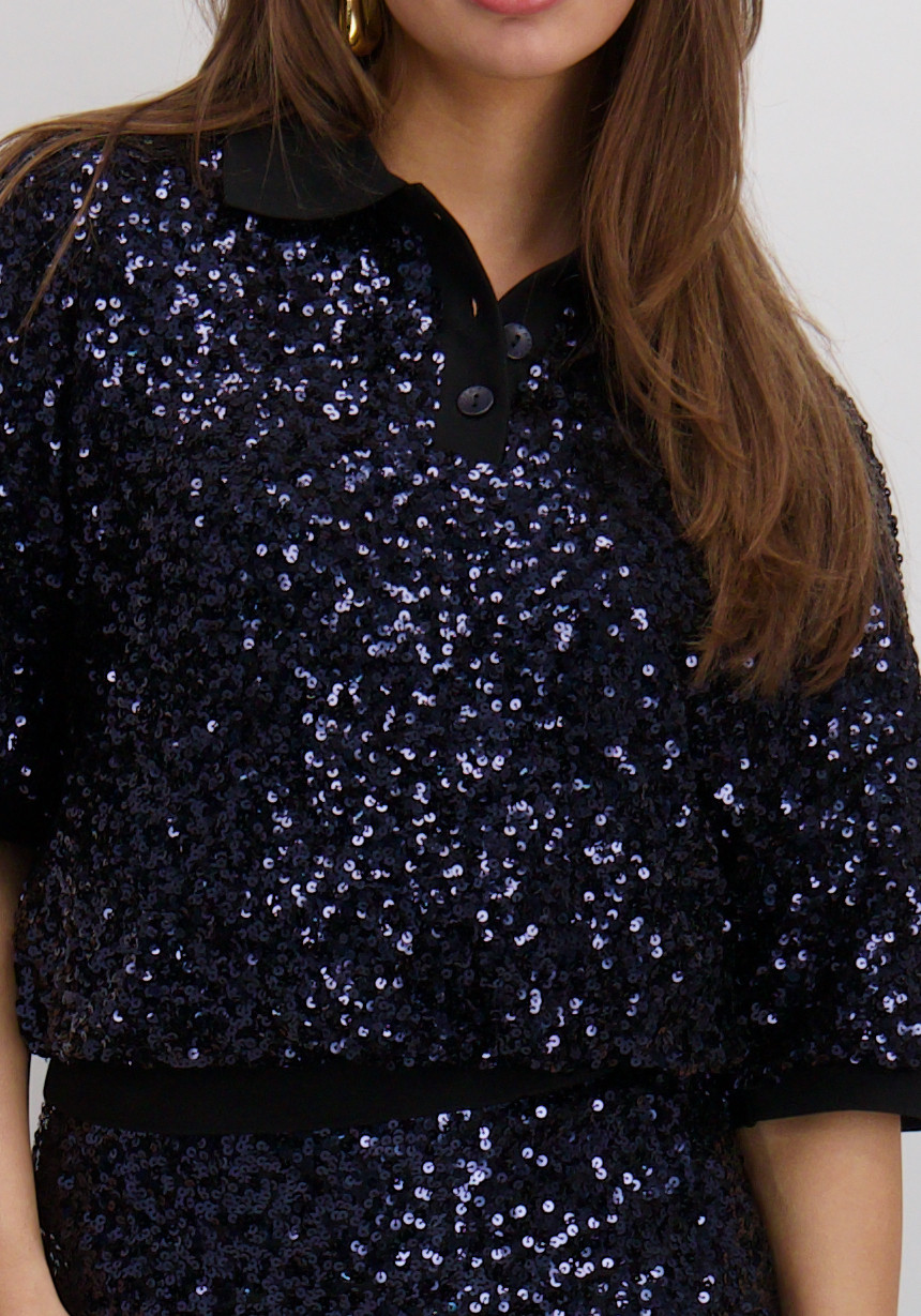 Harper & Yve Top Sanny DW25P414 Donker blauw