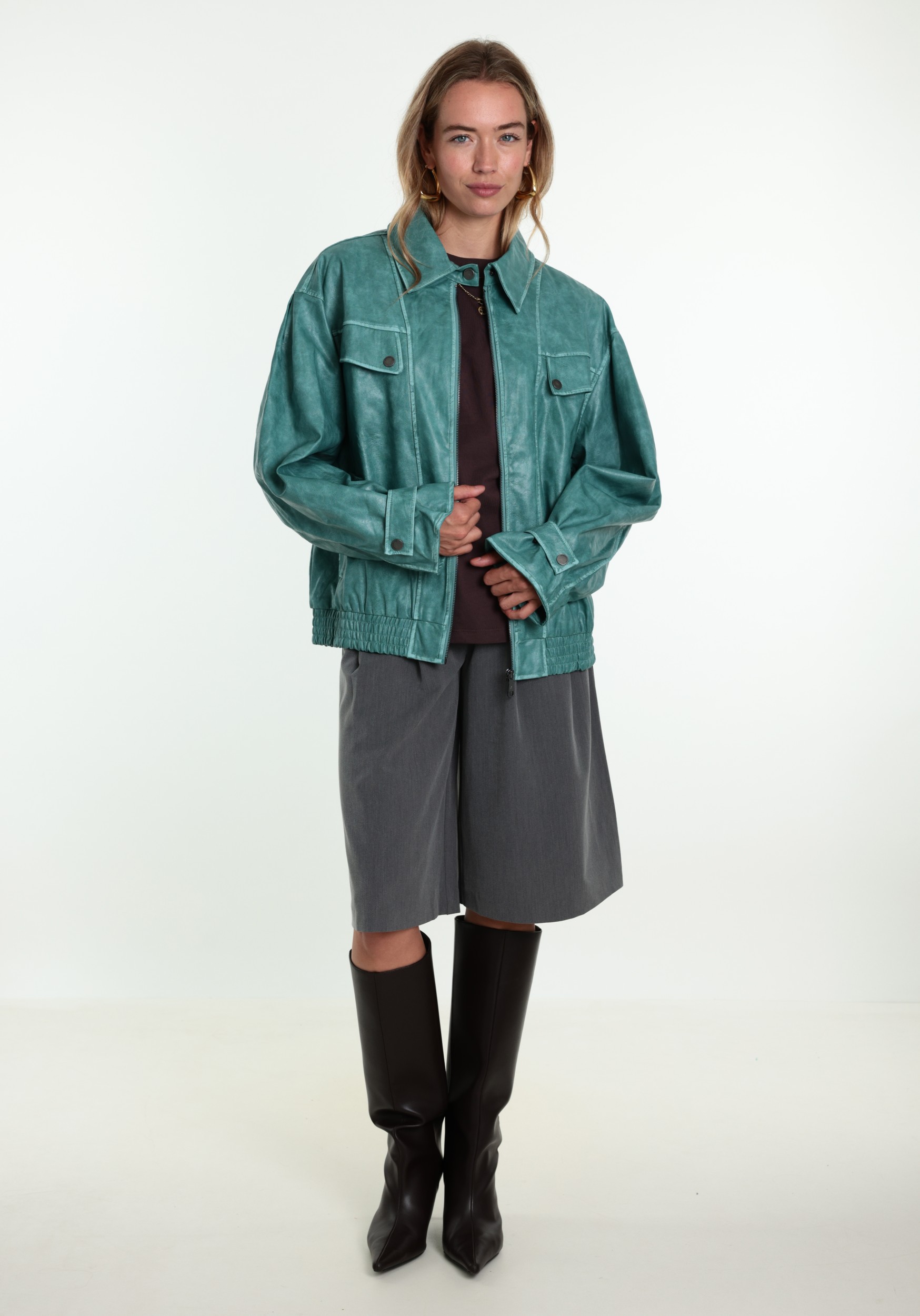 Harper & Yve T-shirt Chill but glam AW6Y304 Donker Paars