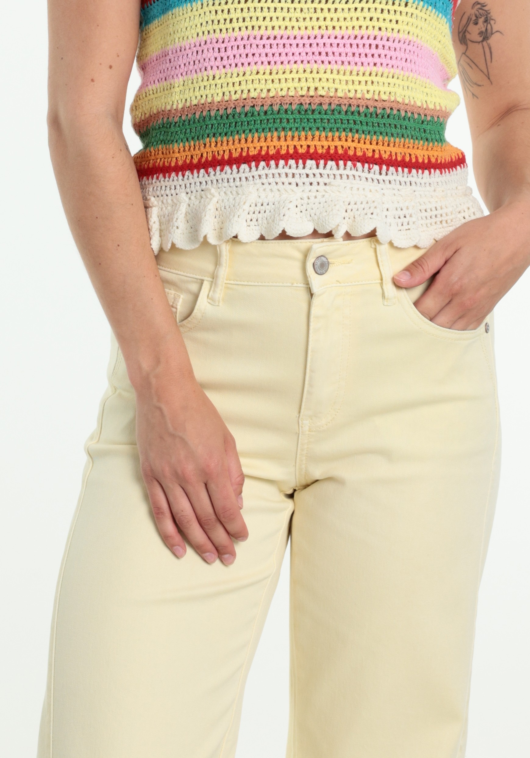 Red Button Broek Claudette SRB4752 Geel