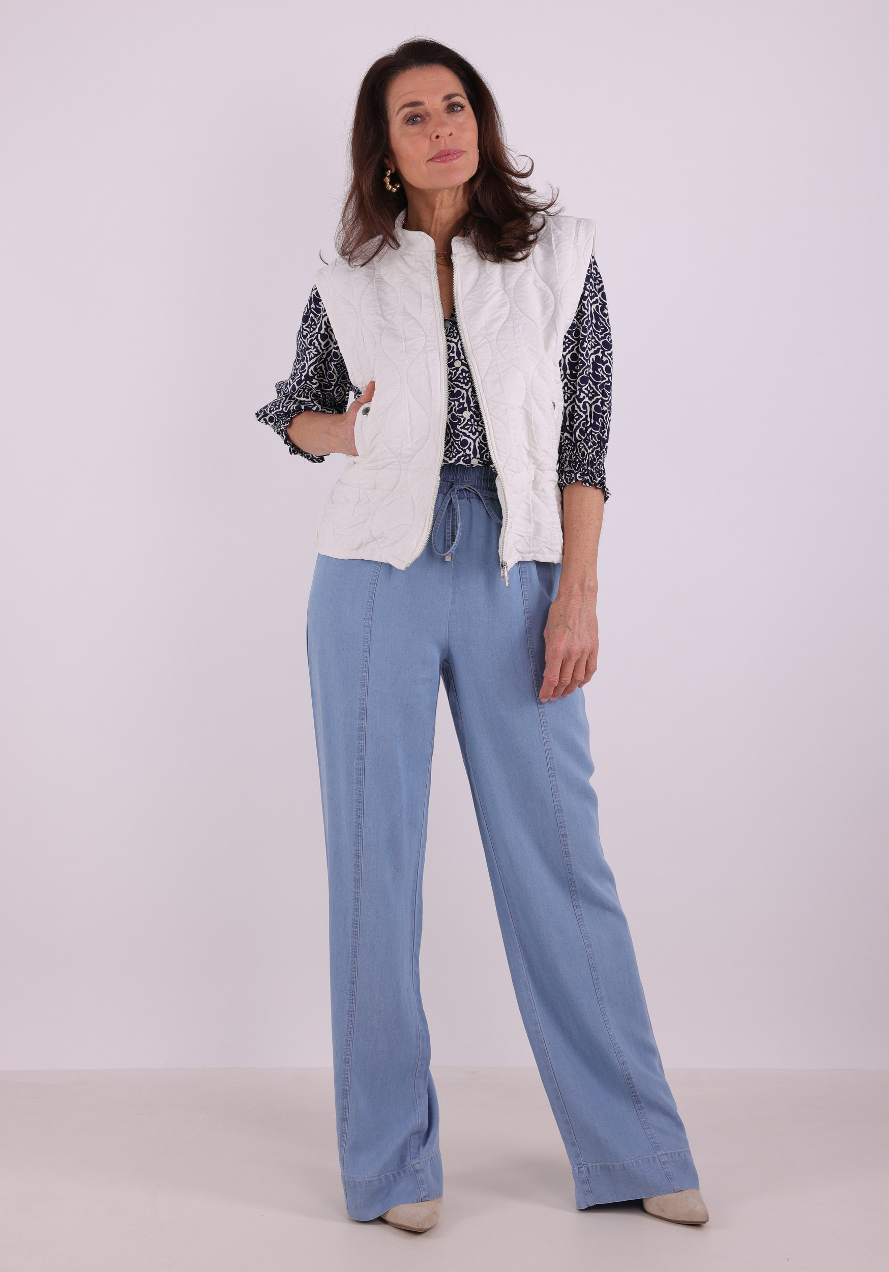 Zoso Gilet  261Miranda Wolwit-ecru