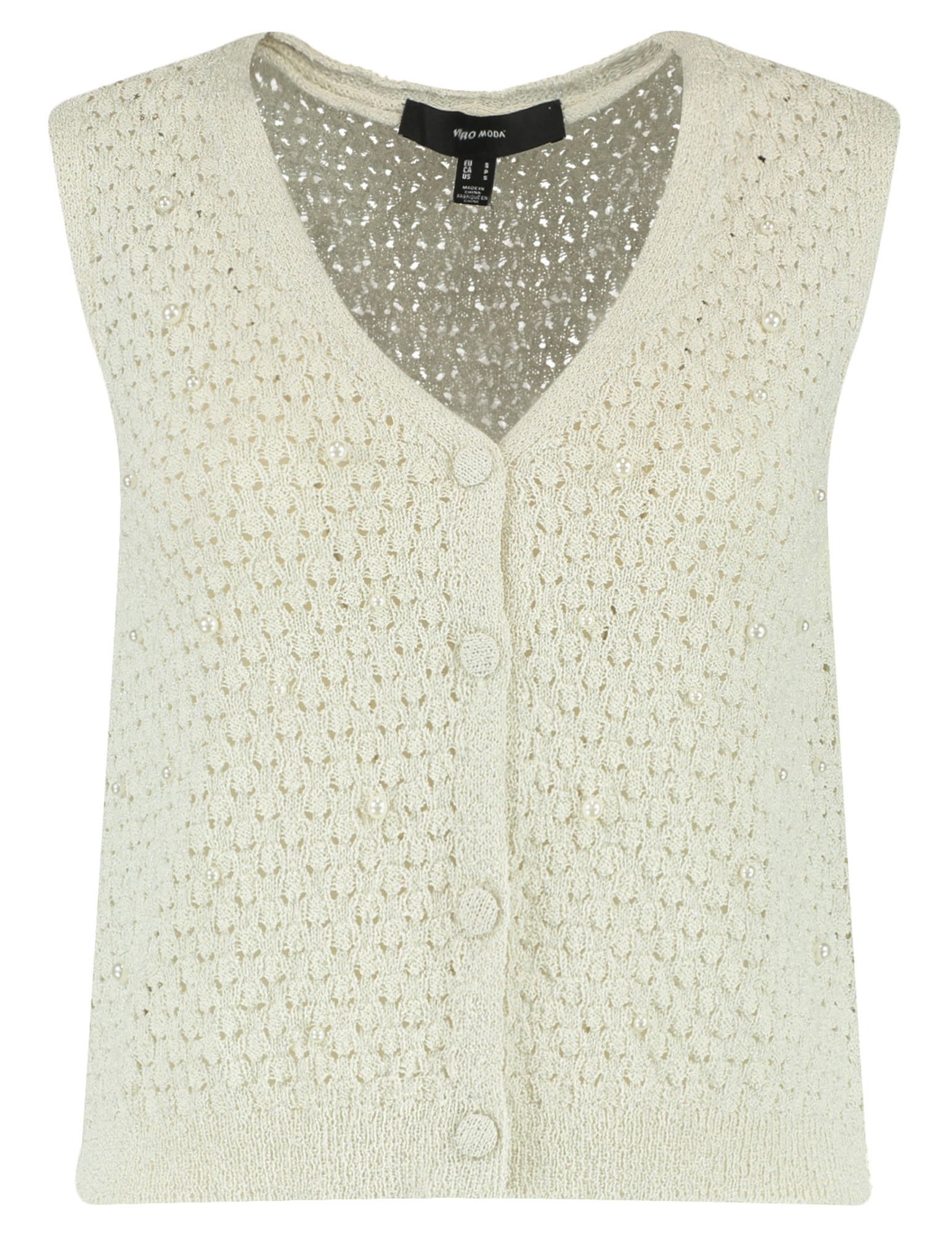 Vero moda Gilet Amalfi 10330705 Ecru