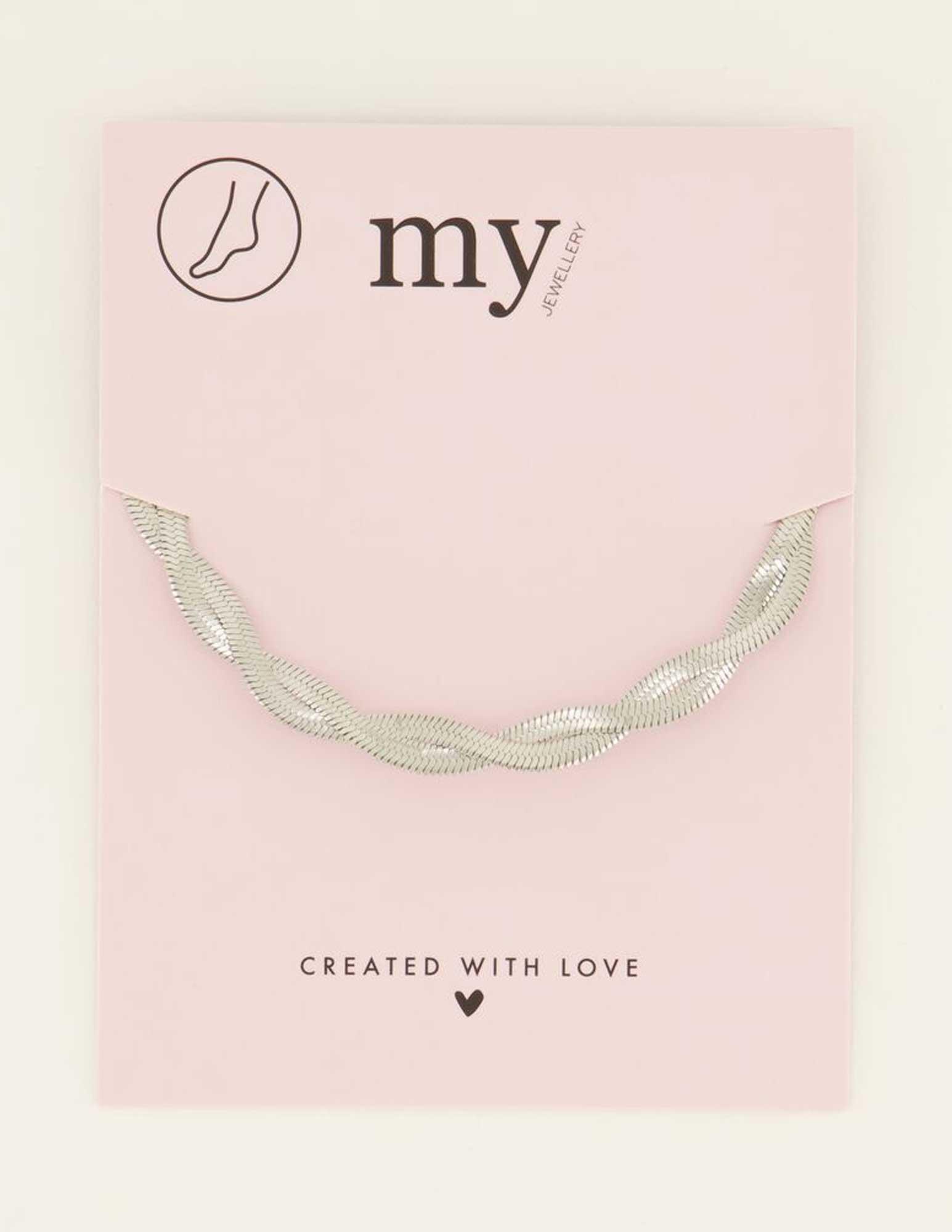My Jewellery Enkelbandje gedraaide schakel MJ07811 Zilver