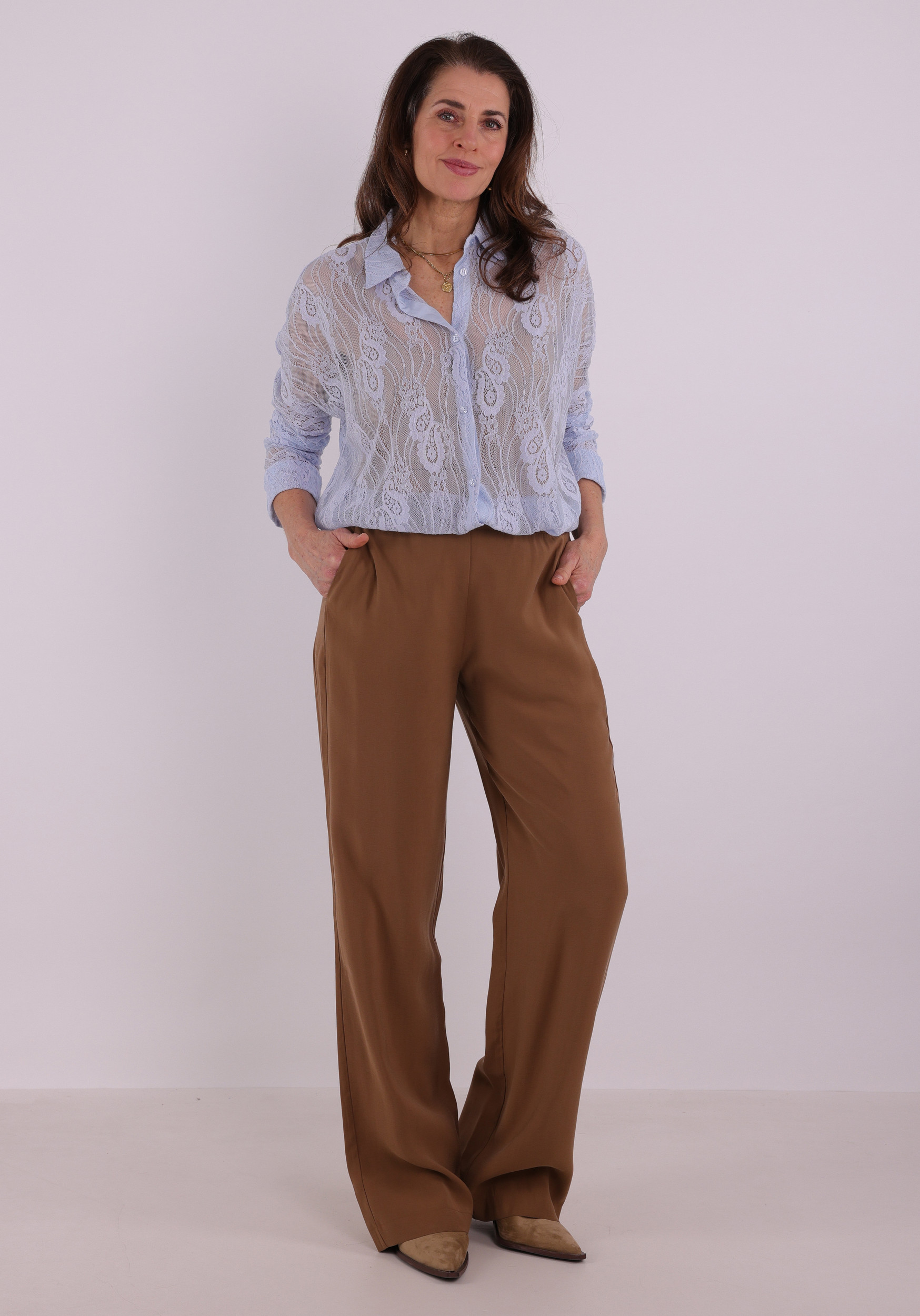 Only Blouse Lina 15369433 Blauw