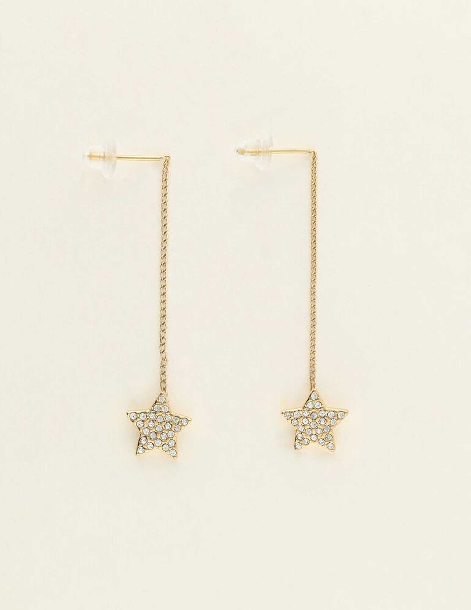 My Jewellery Universe oorhangers met ster MJ09544 Goud