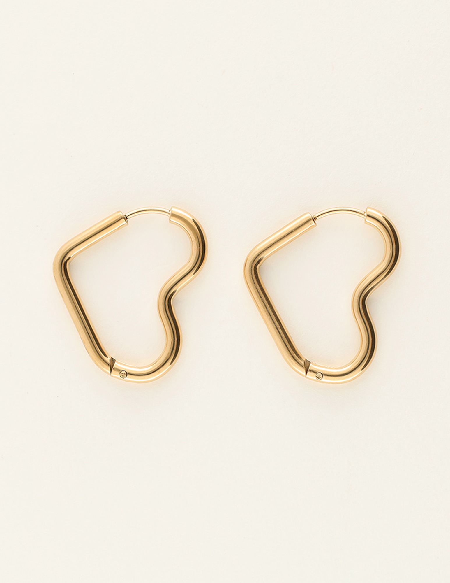 My Jewellery Oorbellen open hart MJ09518 Goud