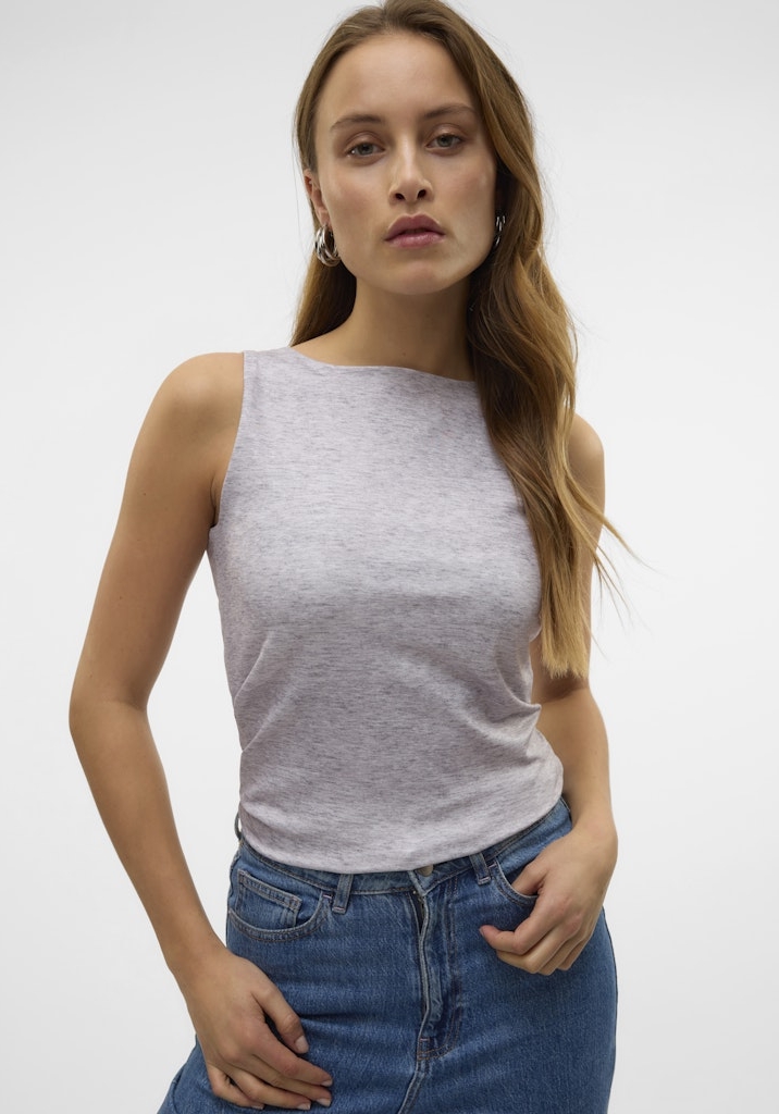 Vero moda Top Million reversible 10305800 Licht grijs